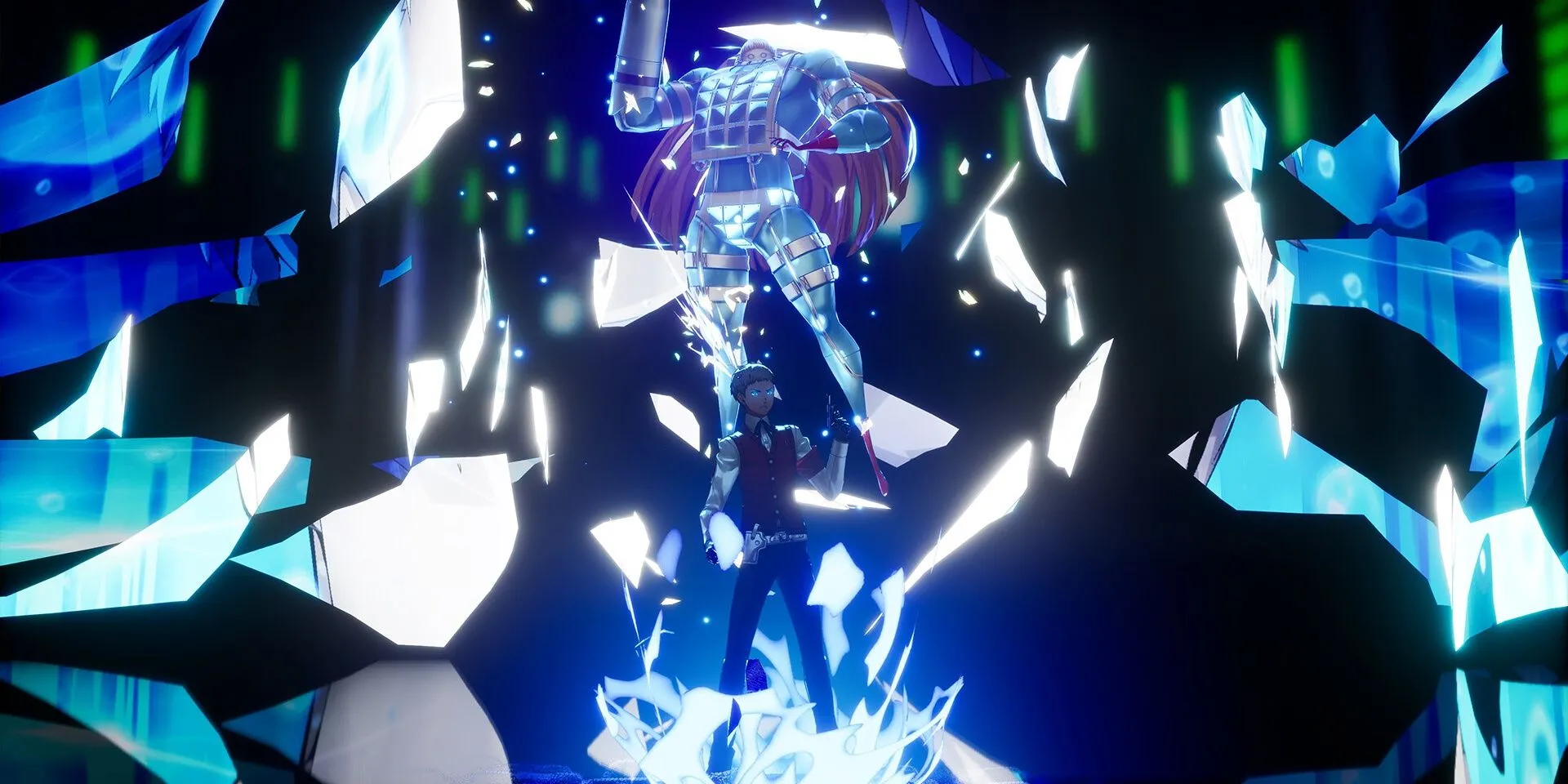 Akihiko triệu hồi Polydeuces trong Persona 3 Reload