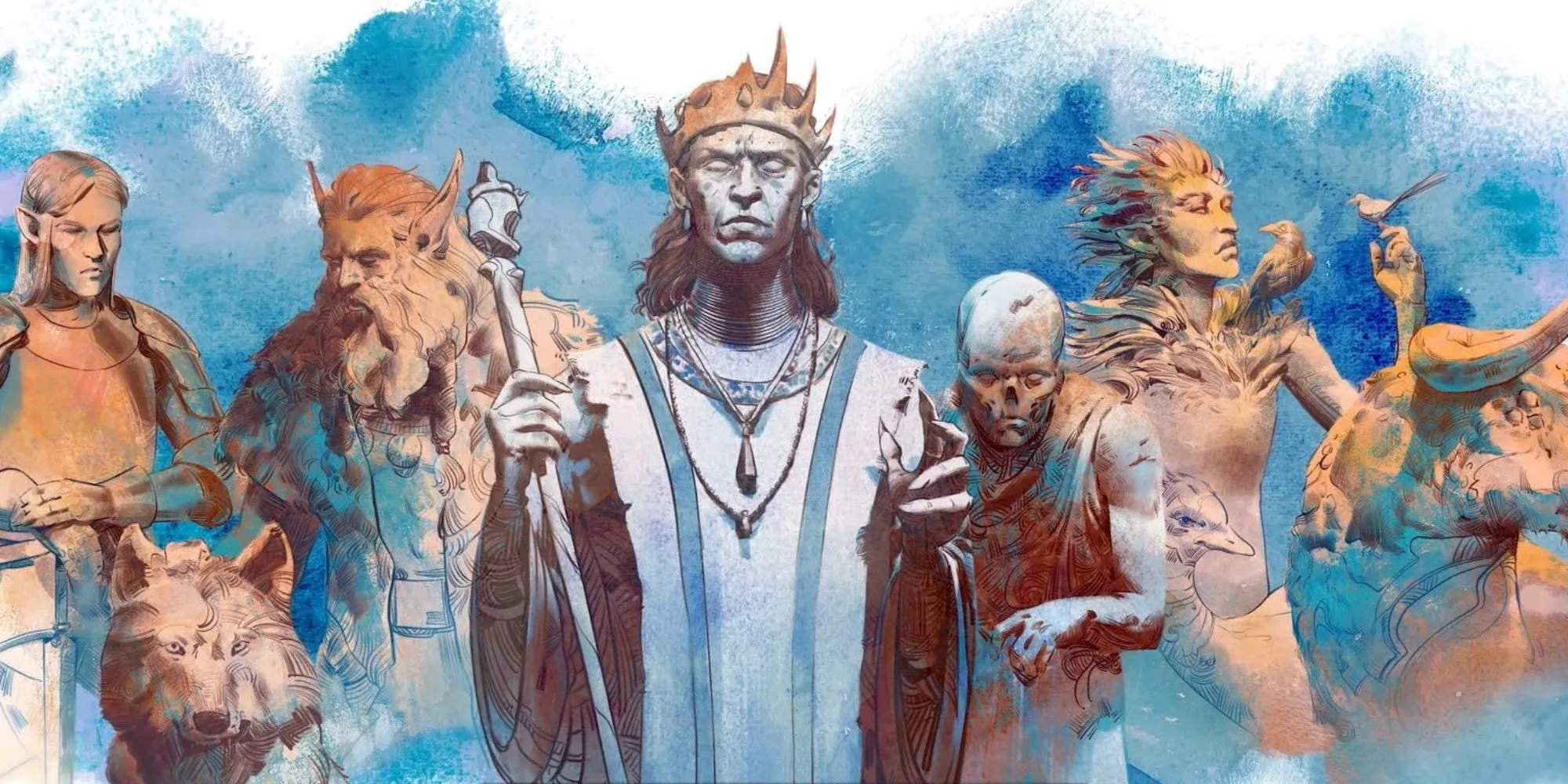 Ảnh artwork chính thức giới thiệu các nhân vật trong game nhập vai Avowed