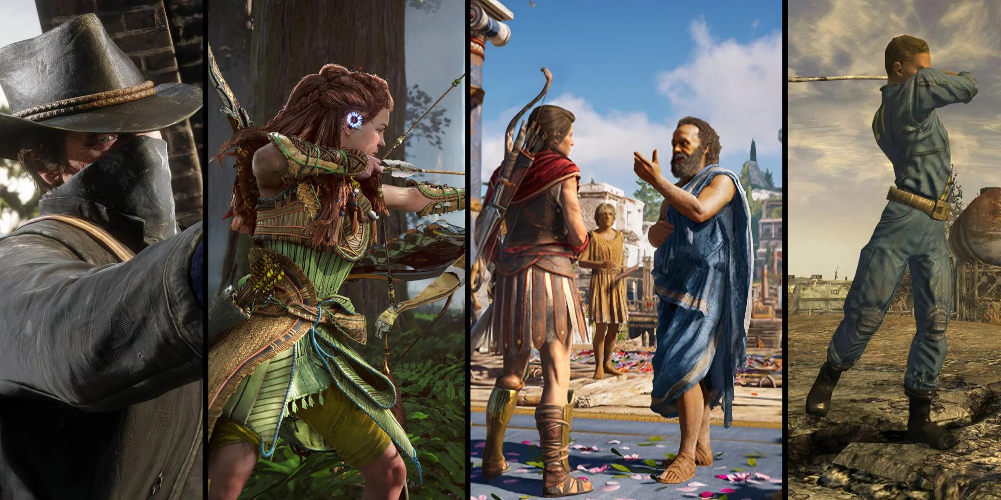 Ảnh cắt cảnh trong Assassin's Creed Shadows giữa Yasuke và một nhân vật