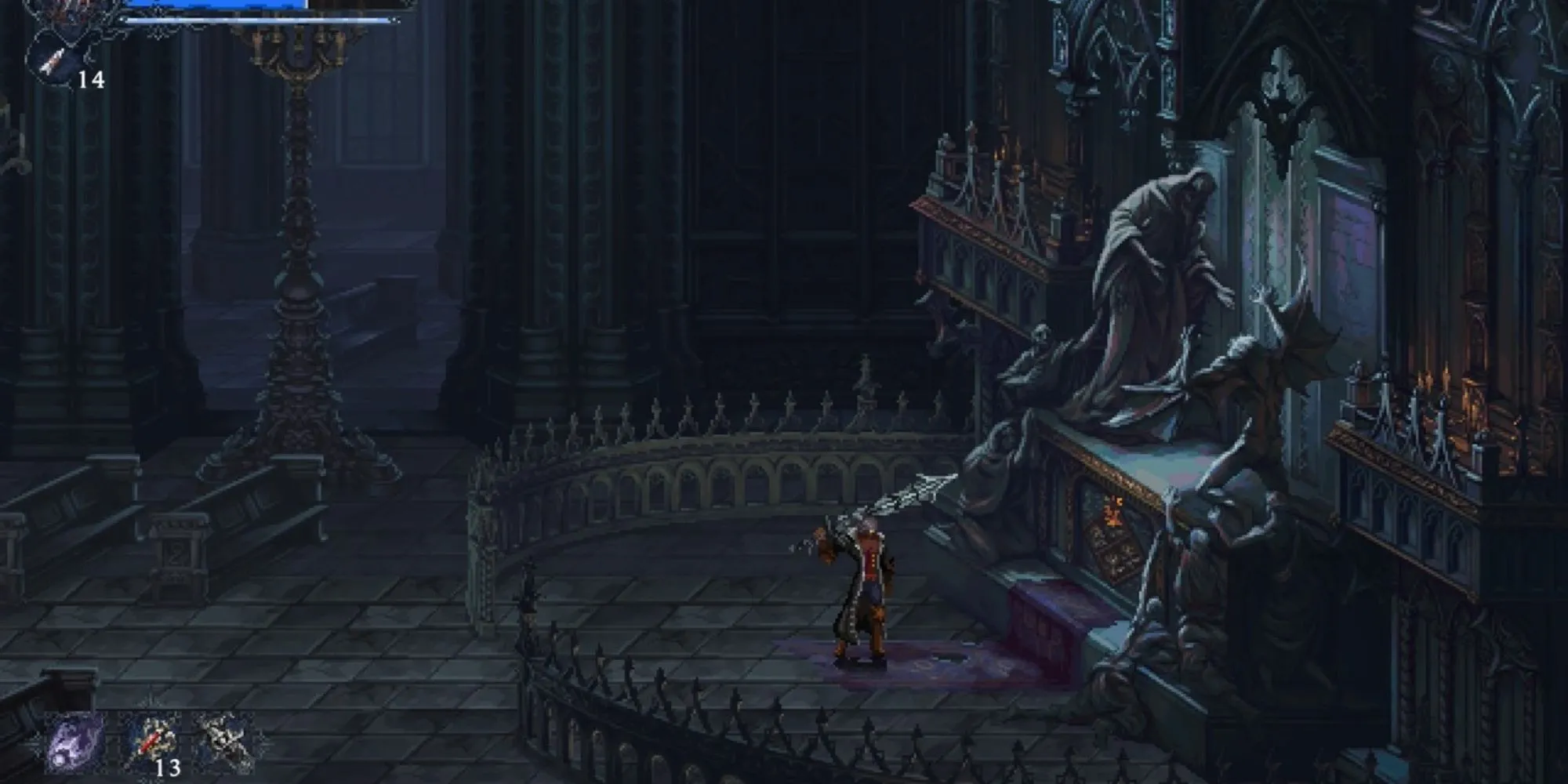 Ảnh chụp màn hình game The Last Faith với gameplay platforming 2D