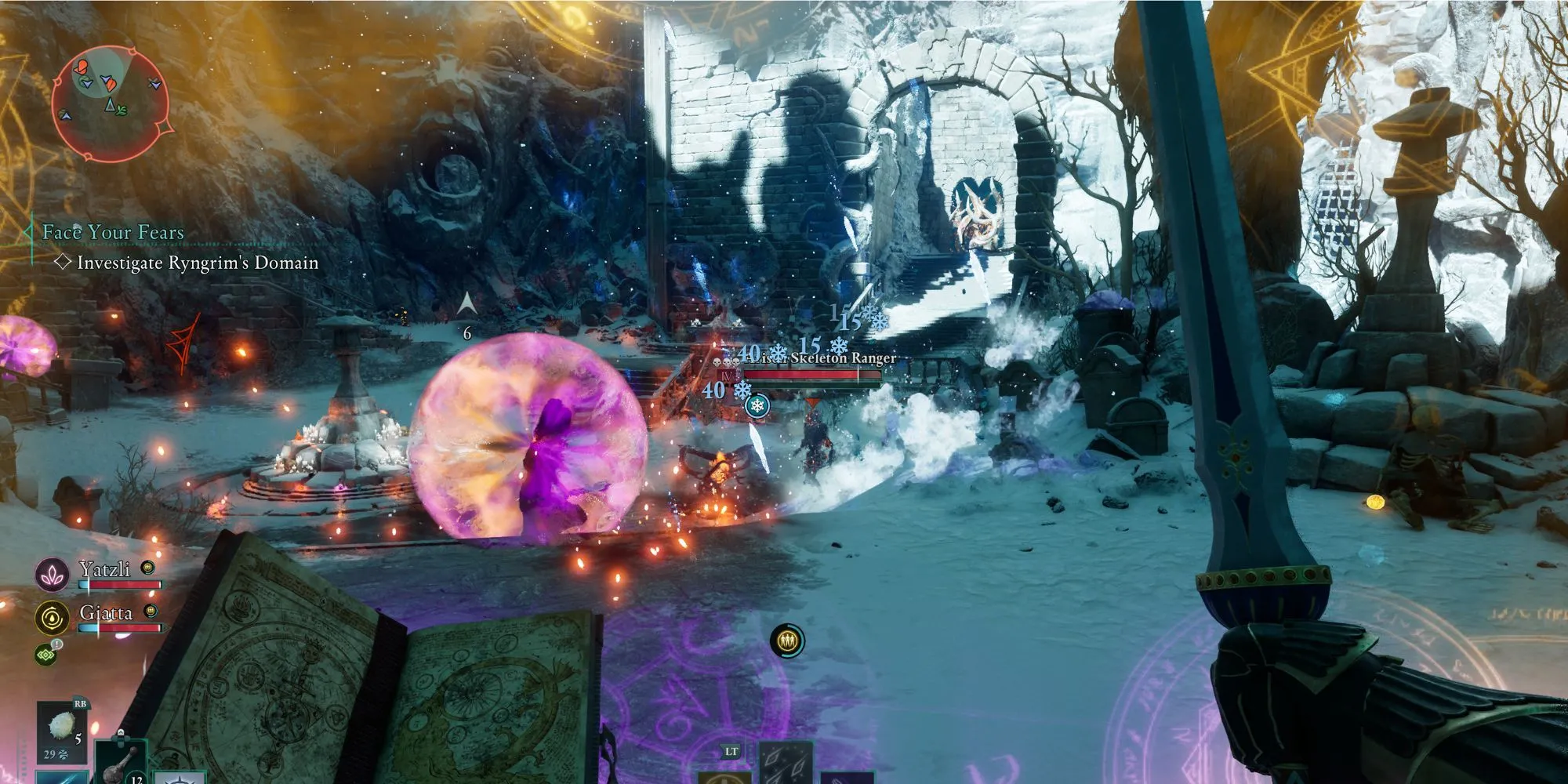 Avowed intense combat