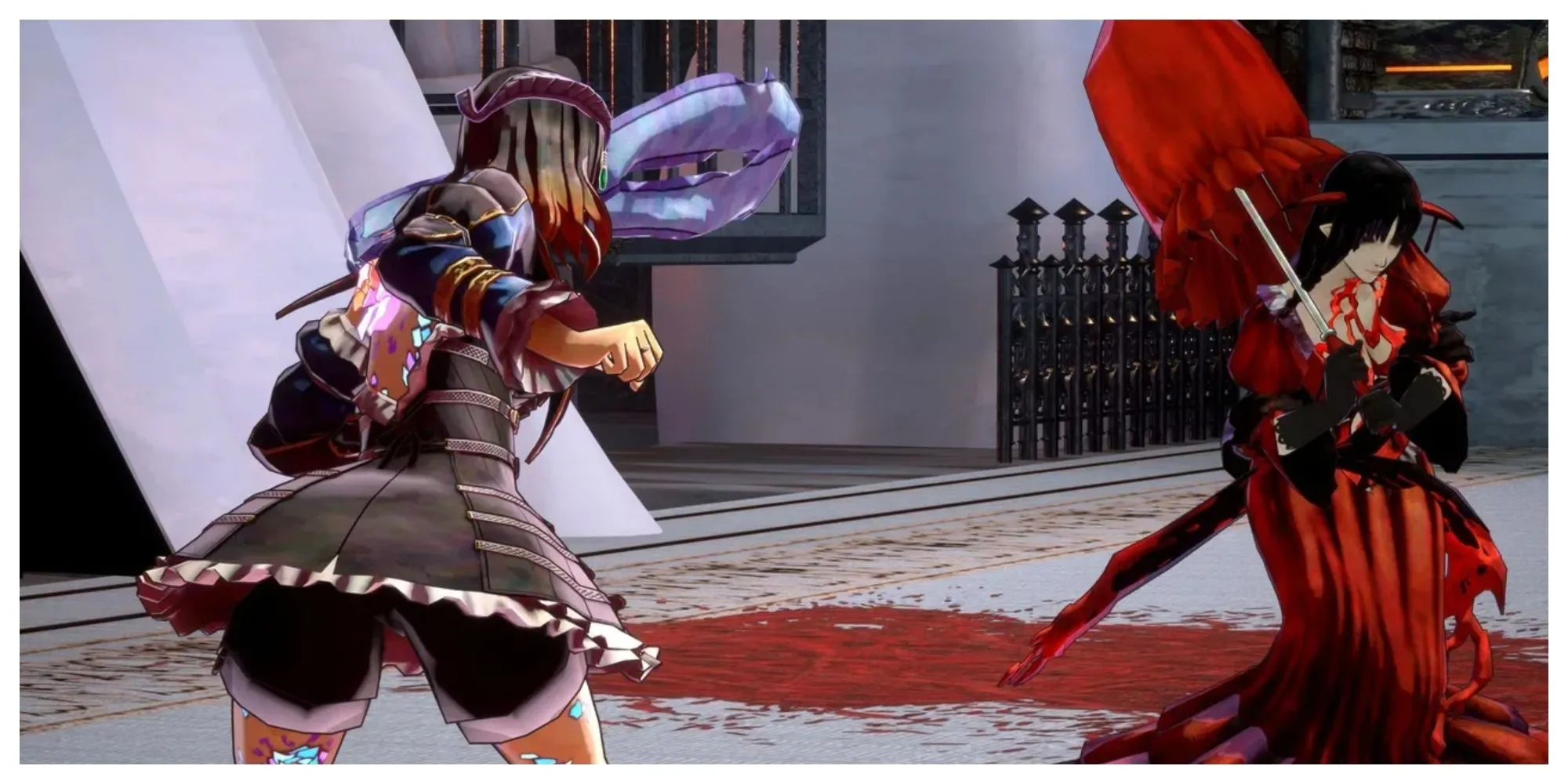 Bloodless sử dụng ma thuật máu trong Bloodstained Ritual of the Night