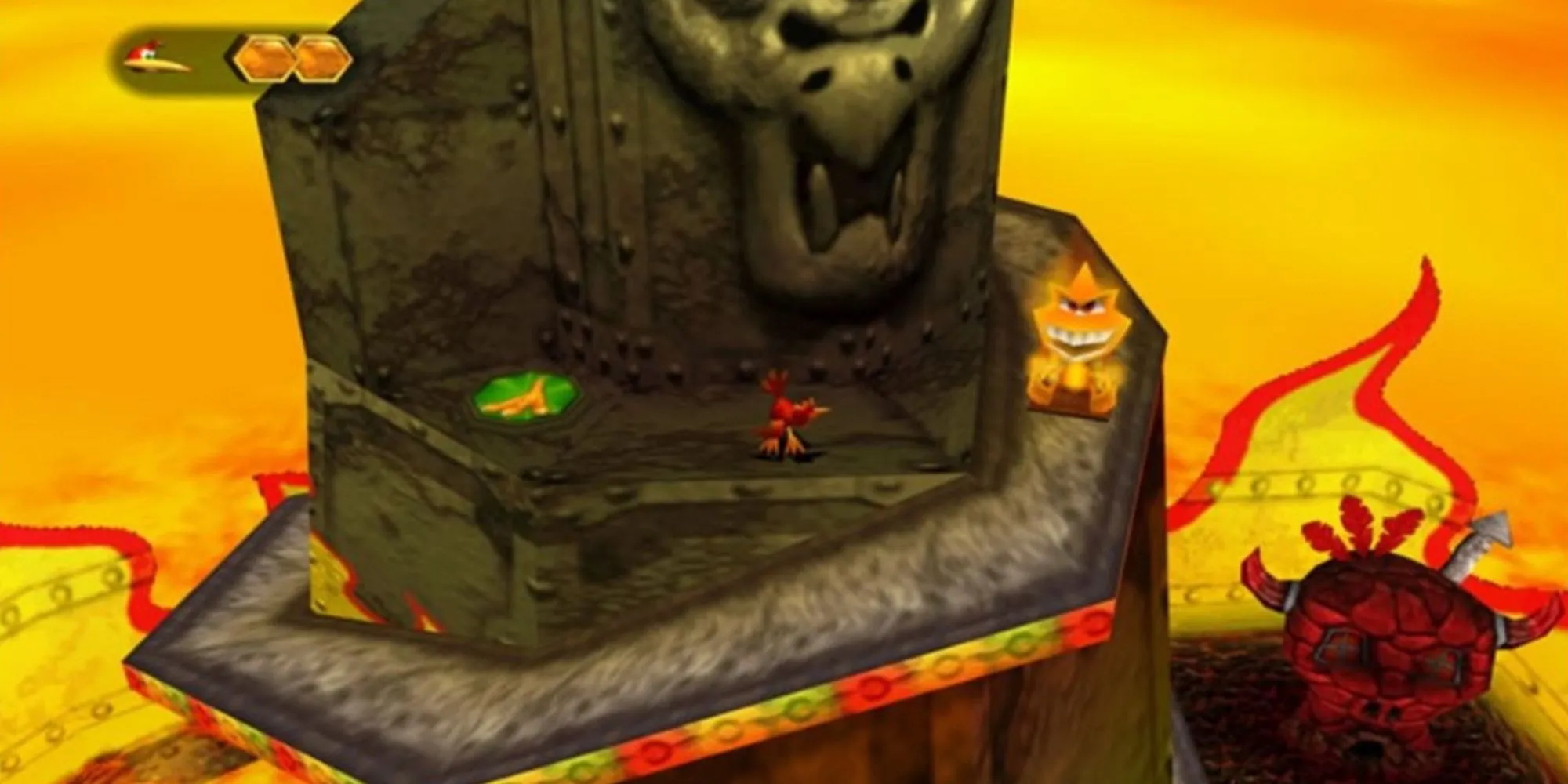 Bộ đôi Banjo và Kazooie trong tựa game platformer Banjo-Tooie