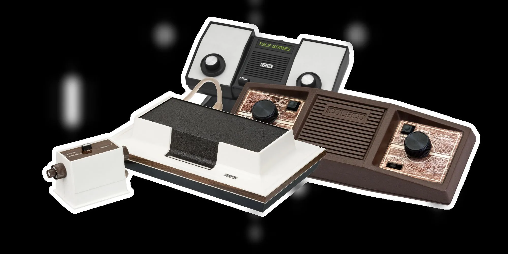 Các máy console thế hệ đầu tiên gồm Magnavox Odyssey, Pong và Coleco Telstar