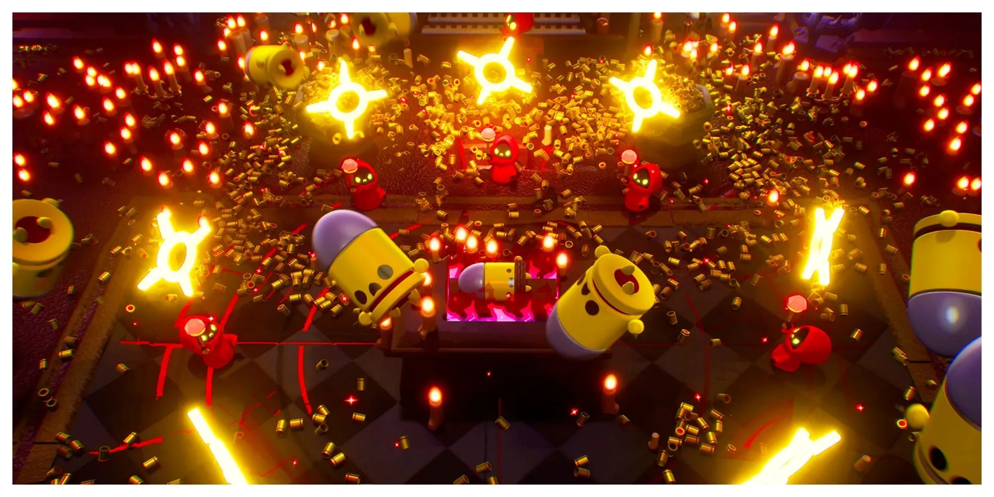 Cảnh chiến đấu trong game Enter the Gungeon 2 trên Switch 2