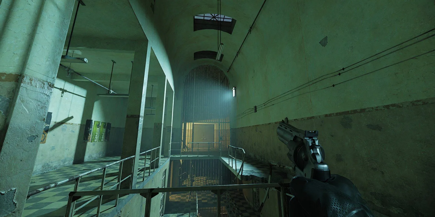Cảnh gameplay Half-Life 2 RTX với đồ họa ray tracing và môi trường sáng hơn