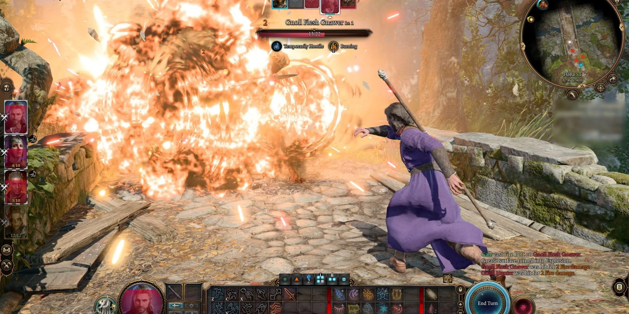 Cảnh gameplay trong Baldur's Gate 3, liên quan đến cập nhật patch