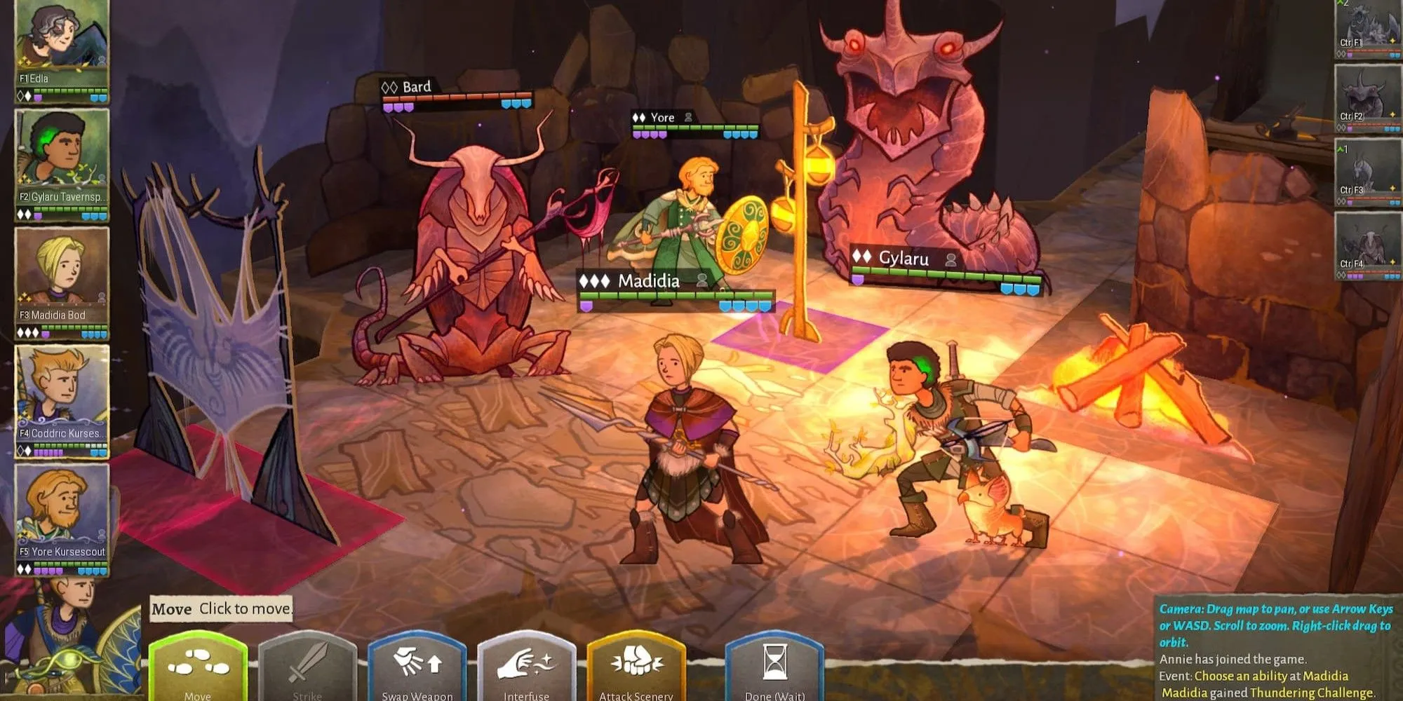 Cuộc chiến theo lượt đầy màu sắc với quái vật trong Wildermyth
