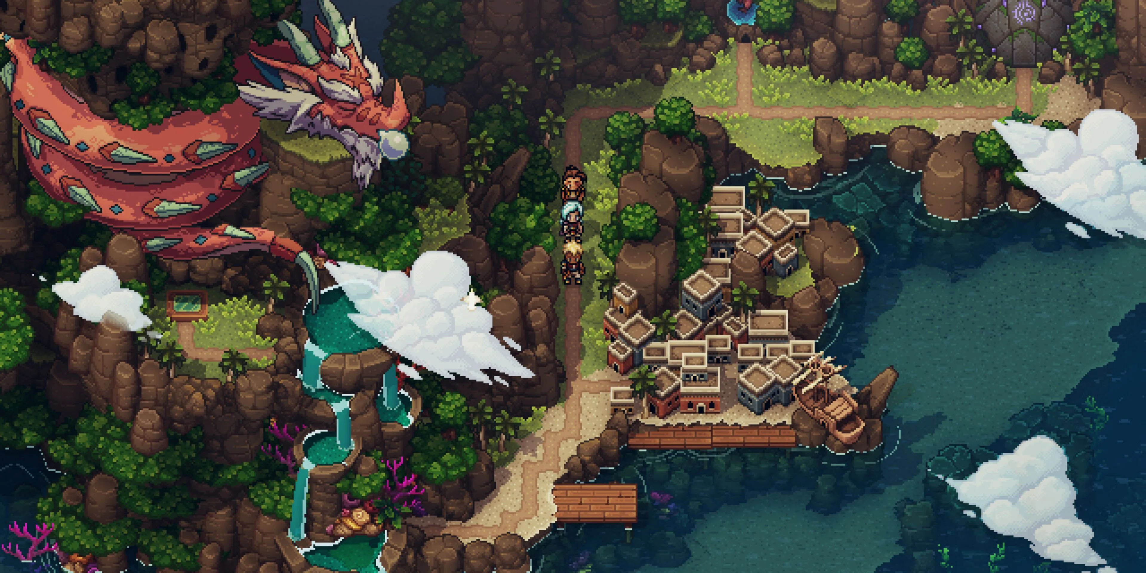 Đồ họa pixel nghệ thuật và sống động trong game RPG Sea of Stars