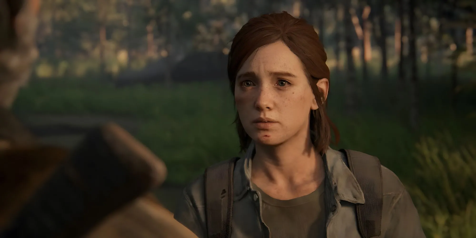 Ellie và Joel đối mặt trong một phân cảnh của The Last of Us Part II