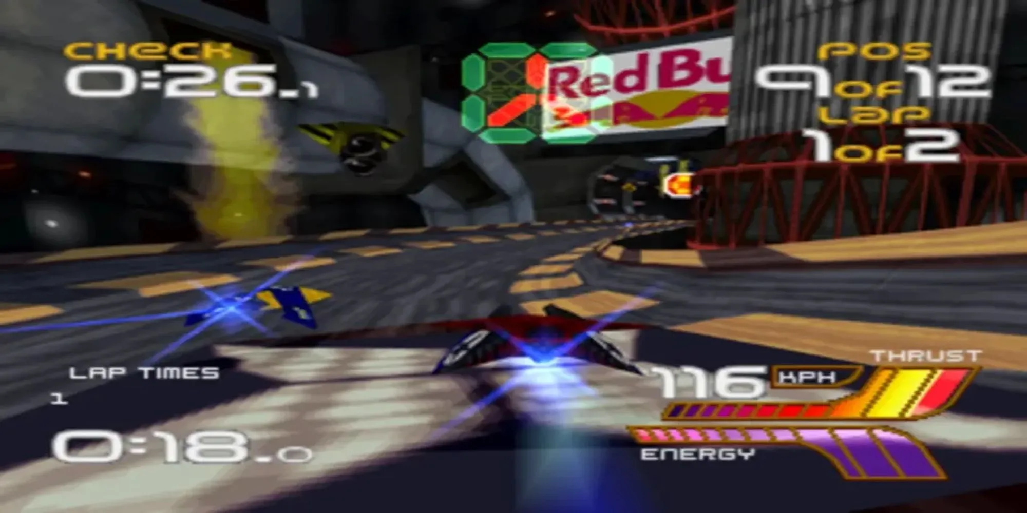 Game đua xe tương lai Wipeout 2097 trên PS1 từ IGDB