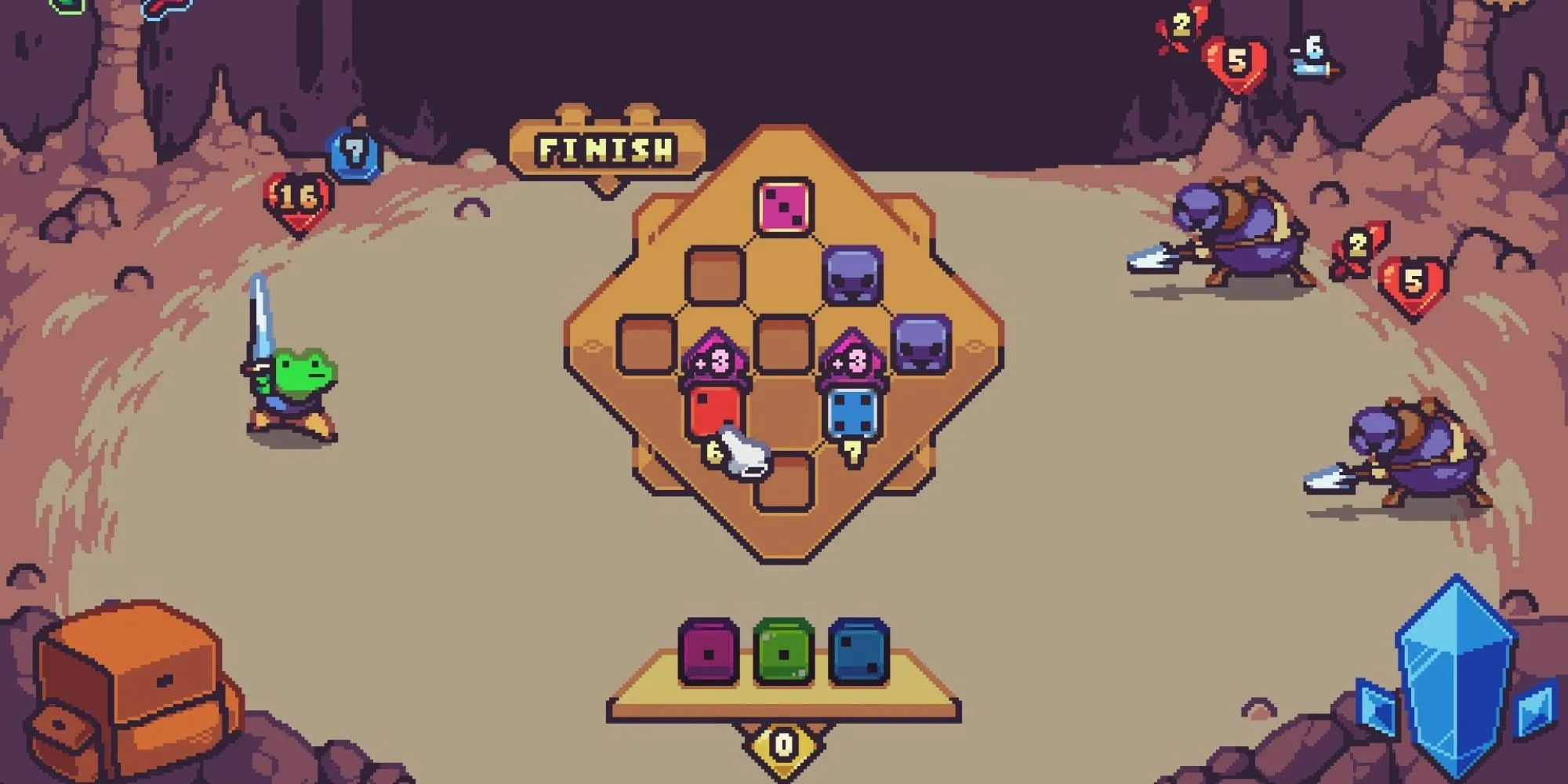 Gameplay chiến đấu dựa trên xúc xắc trong Die In The Dungeon