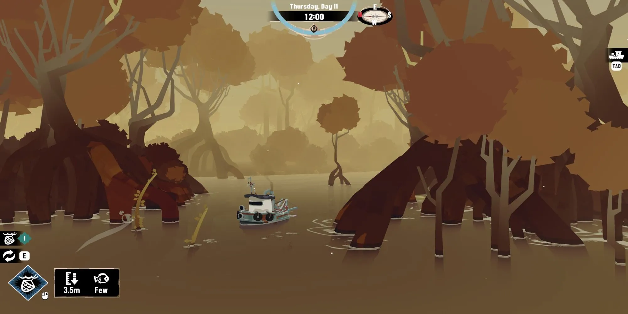 Gameplay Dredge từ Steam