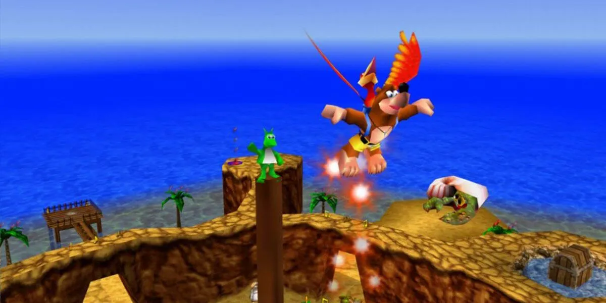 Gấu Banjo và chim Kazooie, bộ đôi nhân vật chính của game Banjo-Kazooie