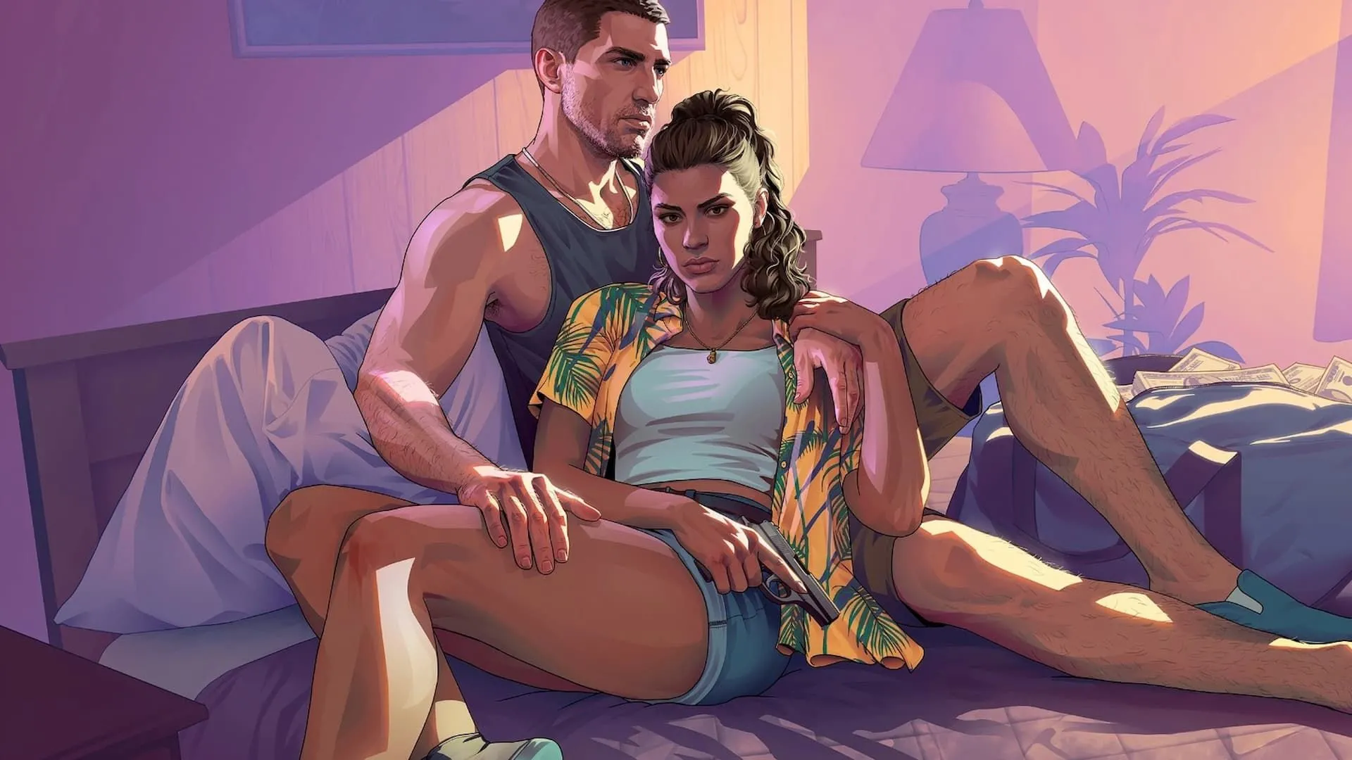 Hai nhân vật chính của Grand Theft Auto 6 Jason và Lucia