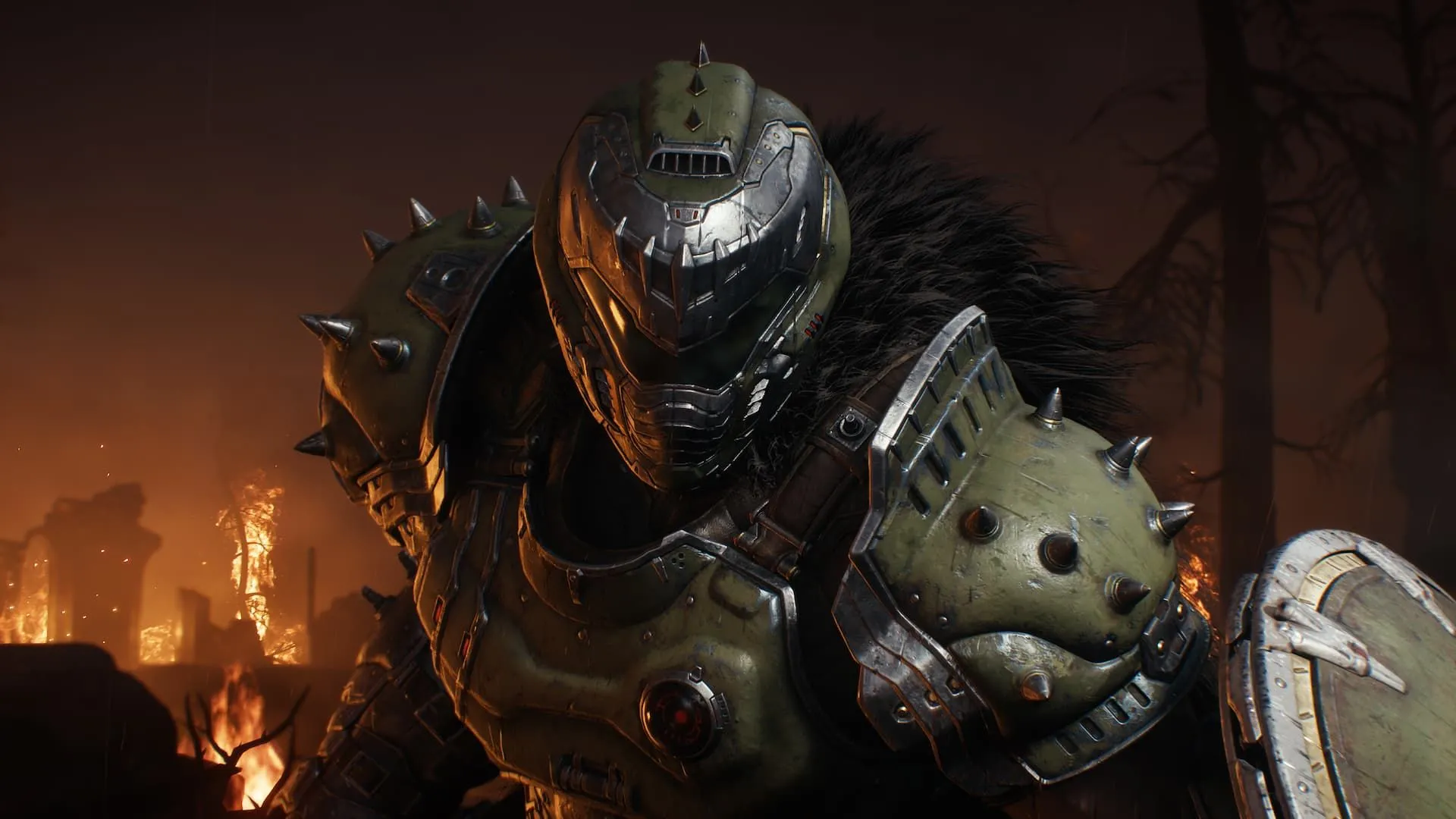 Khiên của Slayer trong DOOM The Dark Ages, tựa game sắp ra mắt hỗ trợ Xbox Play Anywhere