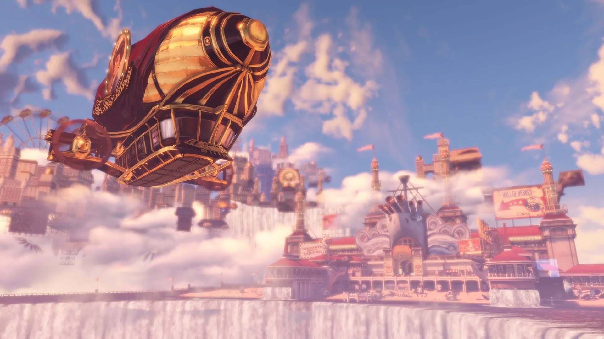 Khinh khí cầu và kiến trúc độc đáo của thành phố bay Columbia trong Bioshock Infinite