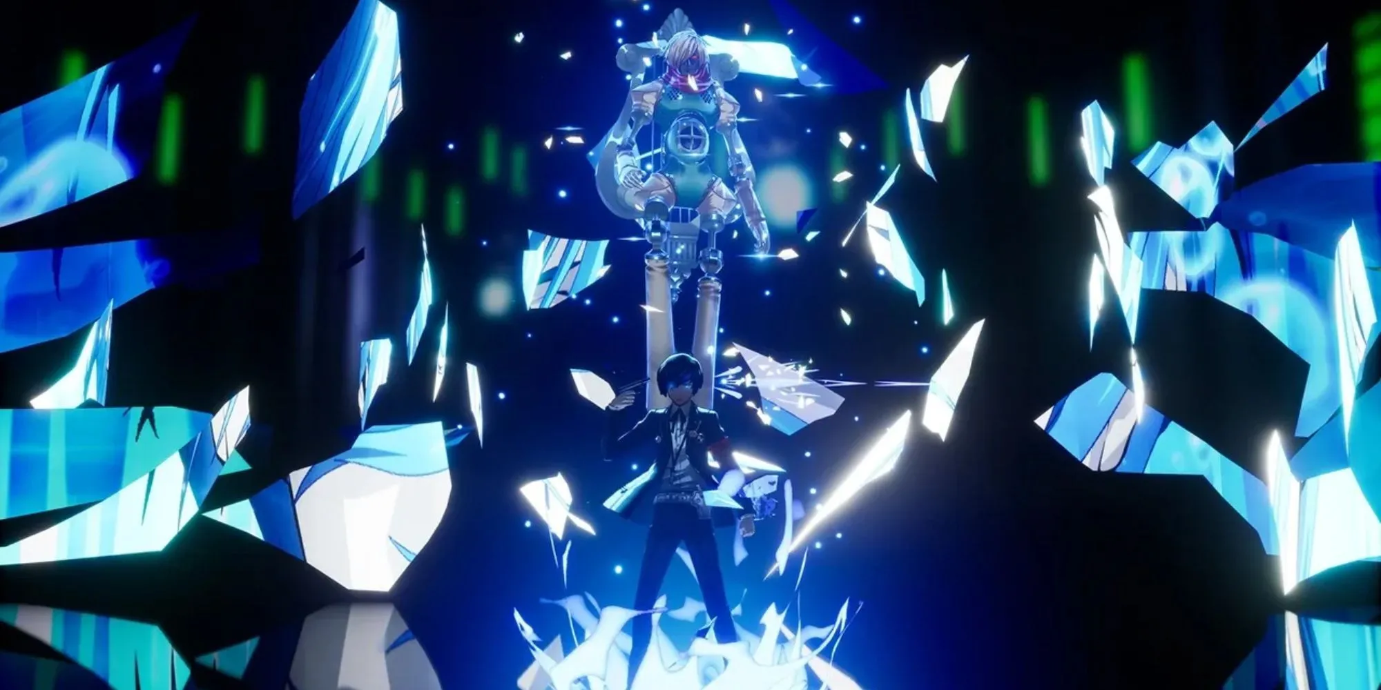 Makoto từ Persona 3 giải phóng Persona của mình trong trận chiến