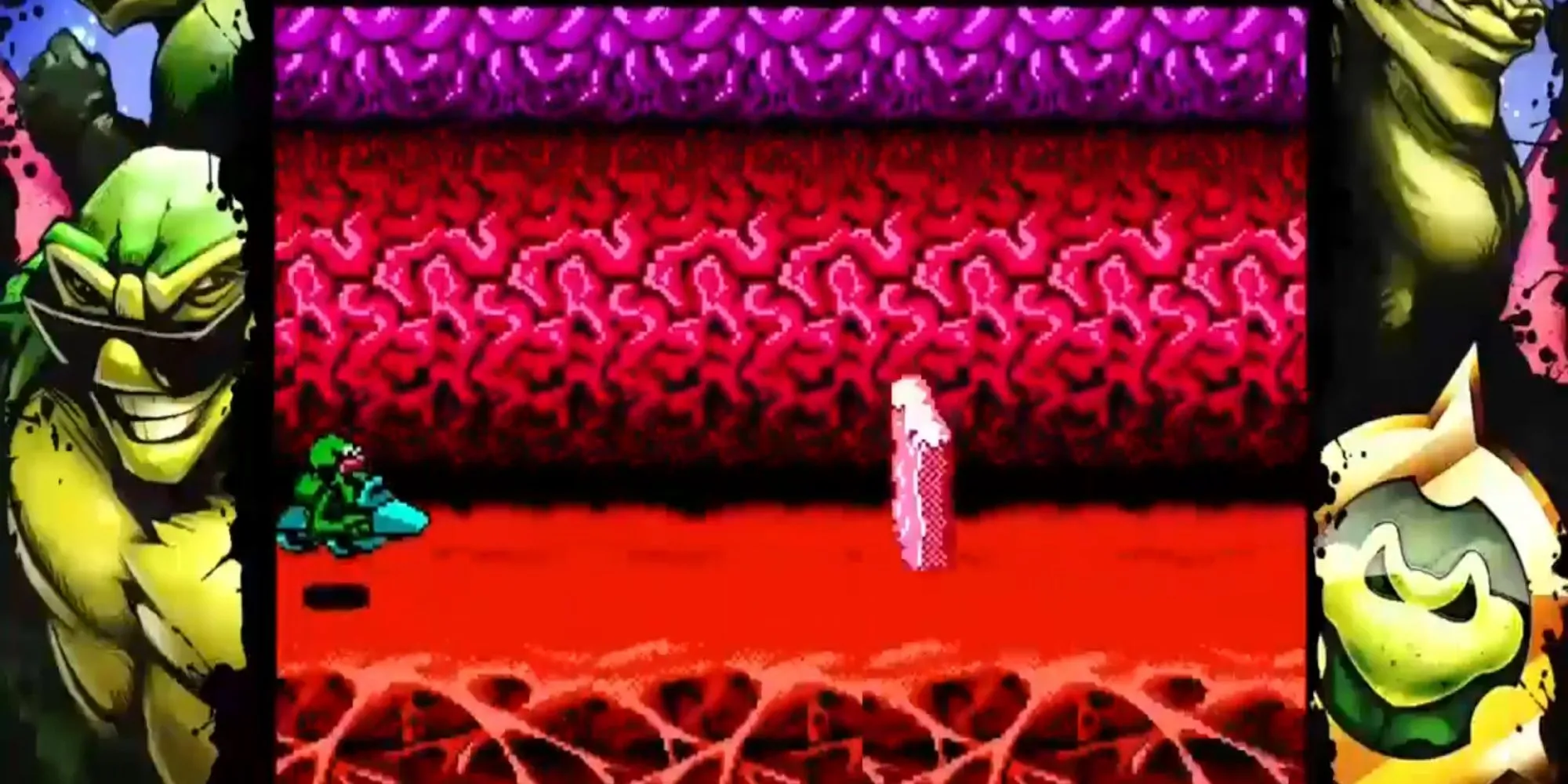 Màn đua xe tốc độ nổi tiếng đầy thử thách trong game kinh điển Battletoads