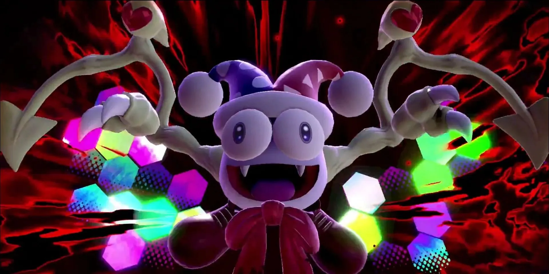 Marx, jester phản diện trong Kirby, xuất hiện đầy đe dọa trong Super Smash Bros. Ultimate