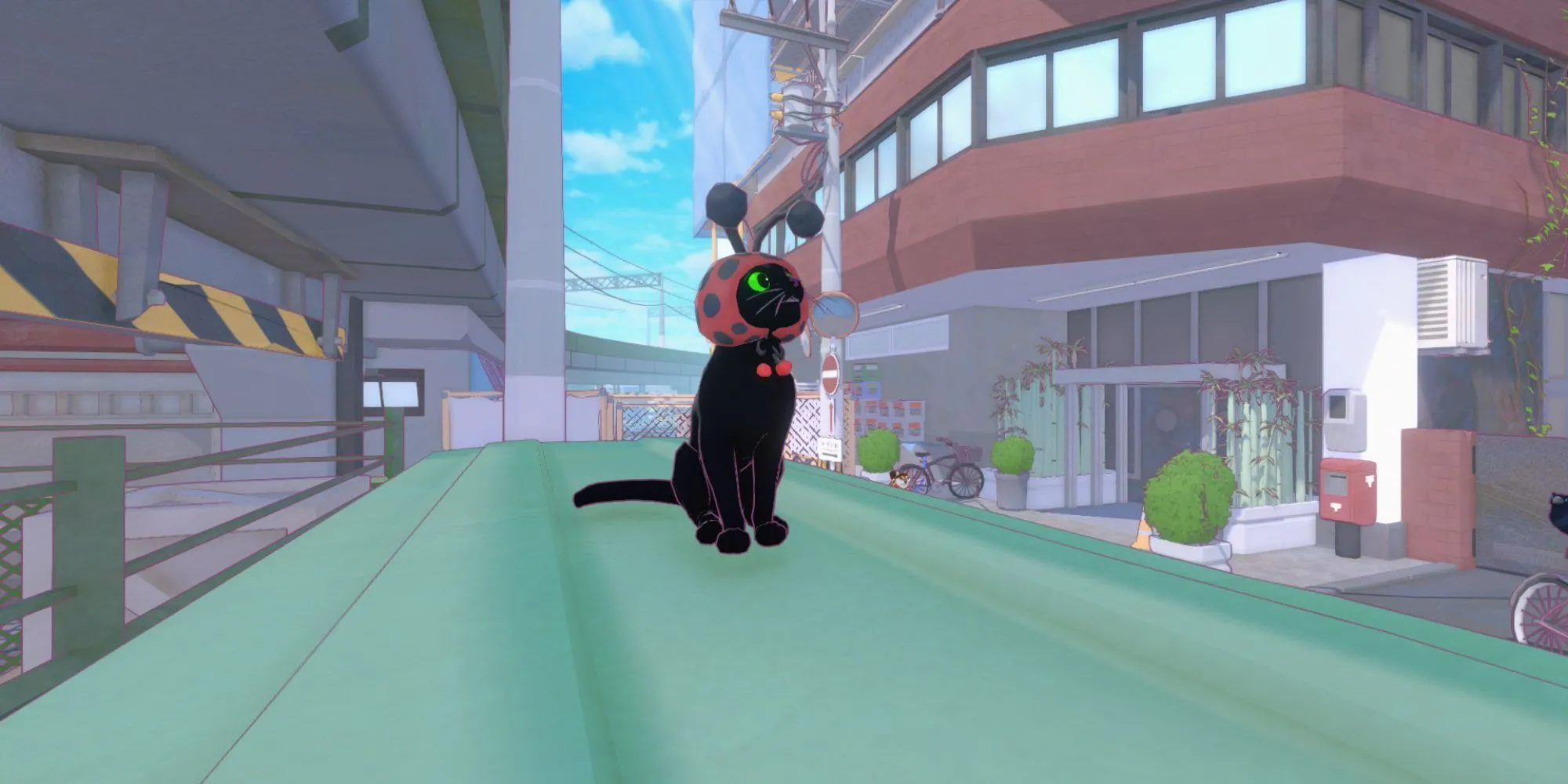 Mèo con đội mũ dễ thương trong game Little Kitty Big City