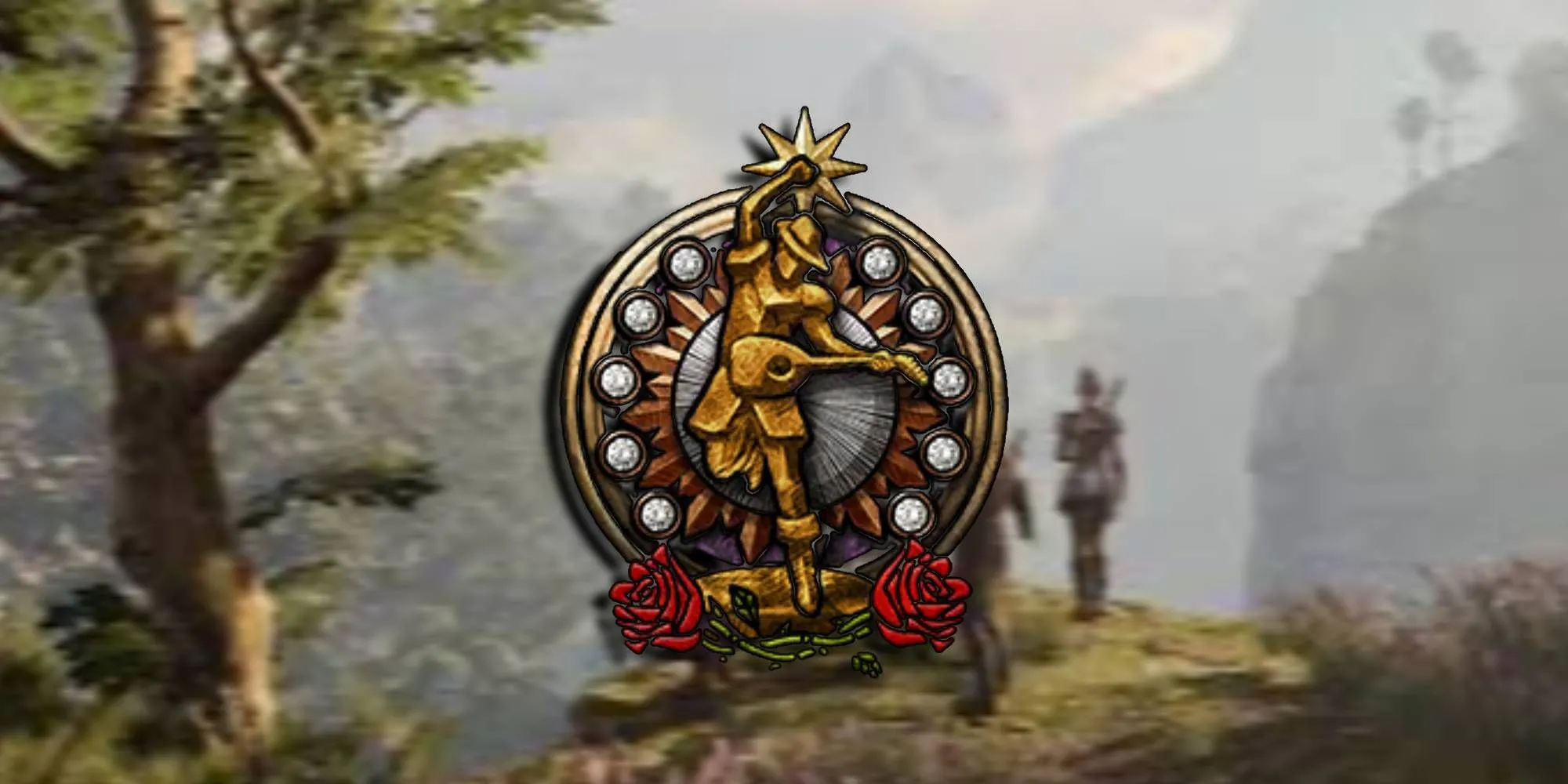 Một Bard thuộc subclass College of Glamour biểu diễn trước các đồng minh trong Baldur's Gate 3.