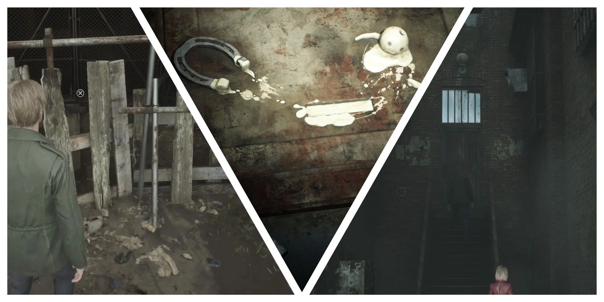 Một khoảnh khắc gợi nhớ từ Silent Hill 2 Remake, tái hiện lại những chi tiết kinh điển đầy hoài niệm của phiên bản gốc.