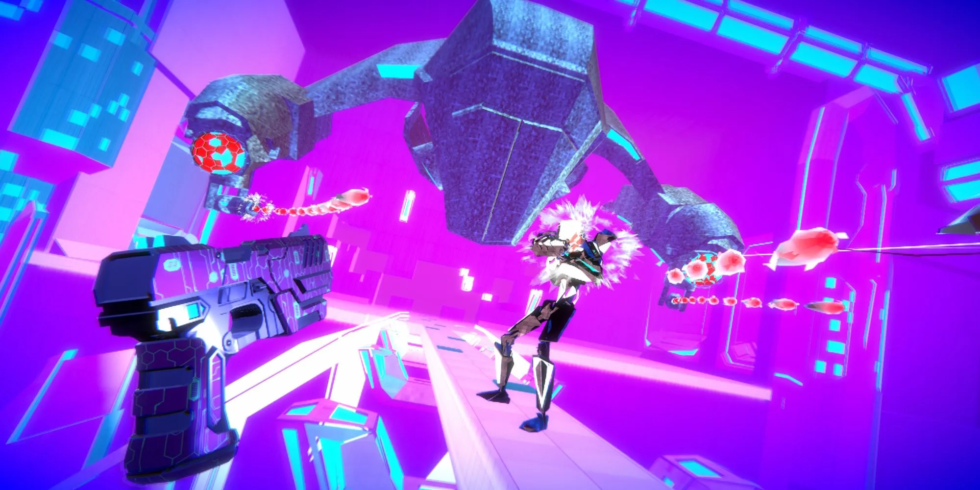 Người chơi né đạn trong game VR hành động nhịp điệu Pistol Whip