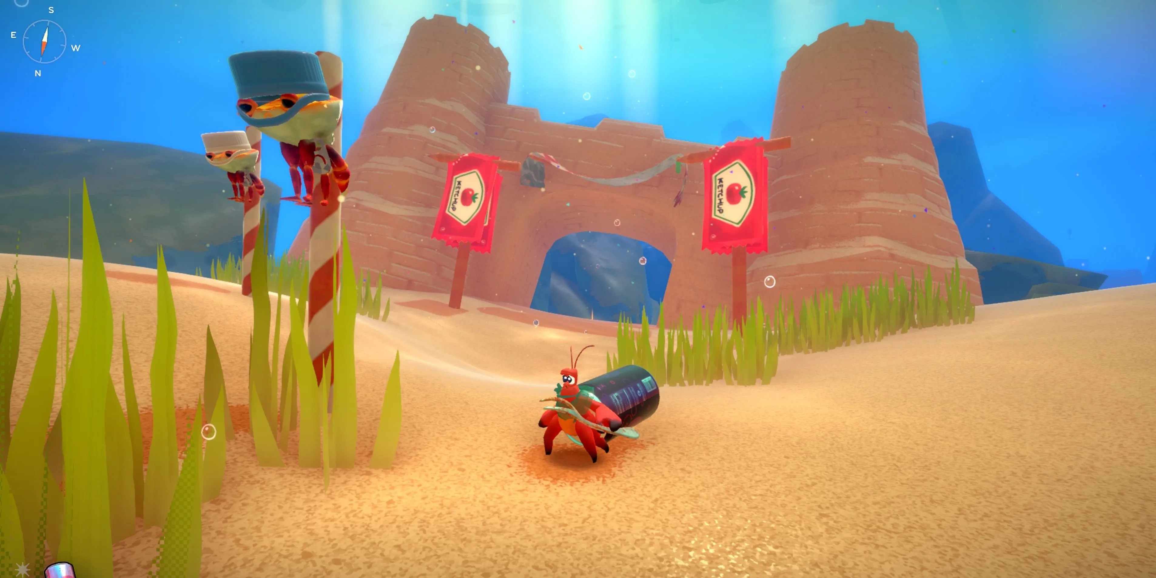 Nhân vật chính Kril trong tựa game Souls-like dưới nước Another Crab's Treasure
