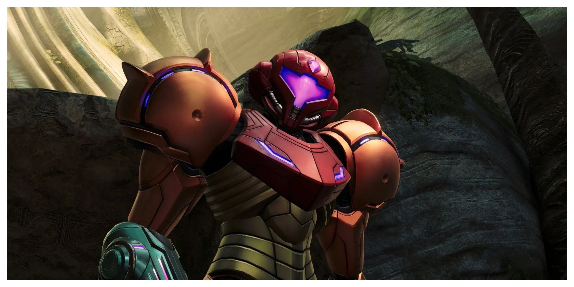 Nhân vật Samus Aran trong game Metroid Prime 4 Beyond trên Switch 2