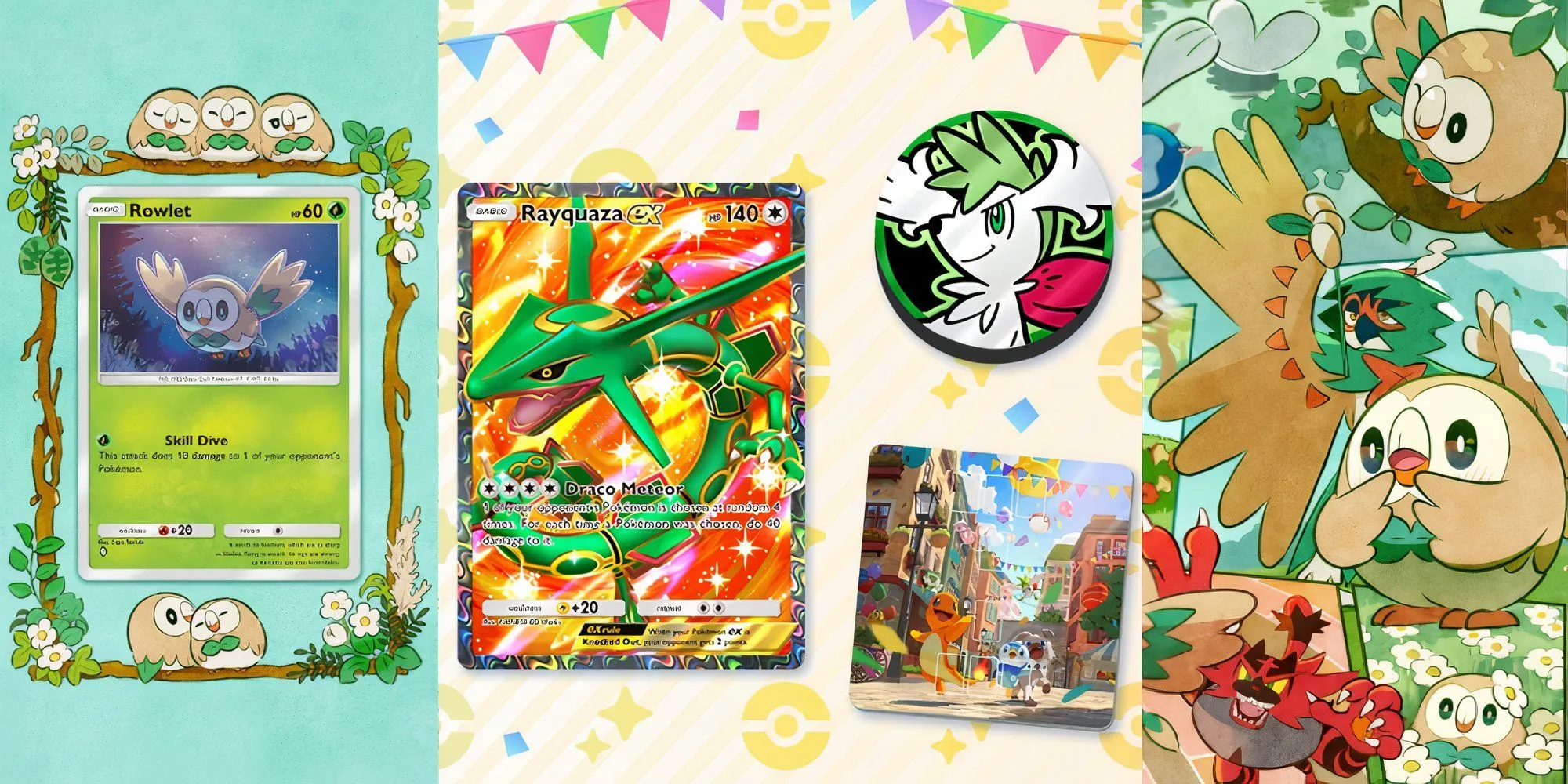 Pokemon TCG Pocket - Rayquaza & Rowlet