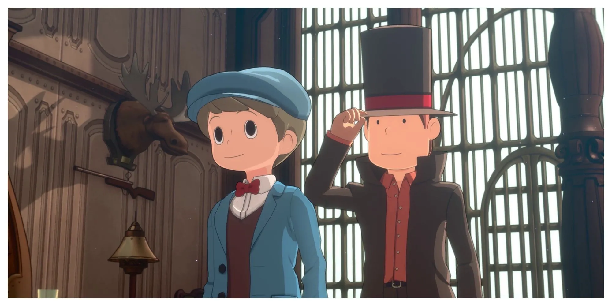 Professor Layton trong game Professor Layton and the New World of Steam trên Switch 2