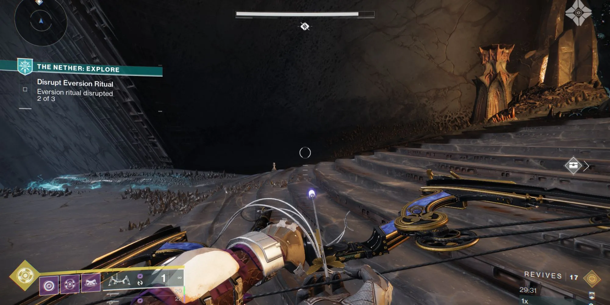 Quân cờ bí ẩn gần chỗ boss Ogre ẩn spawn ở Trenchway, The Nether Destiny 2