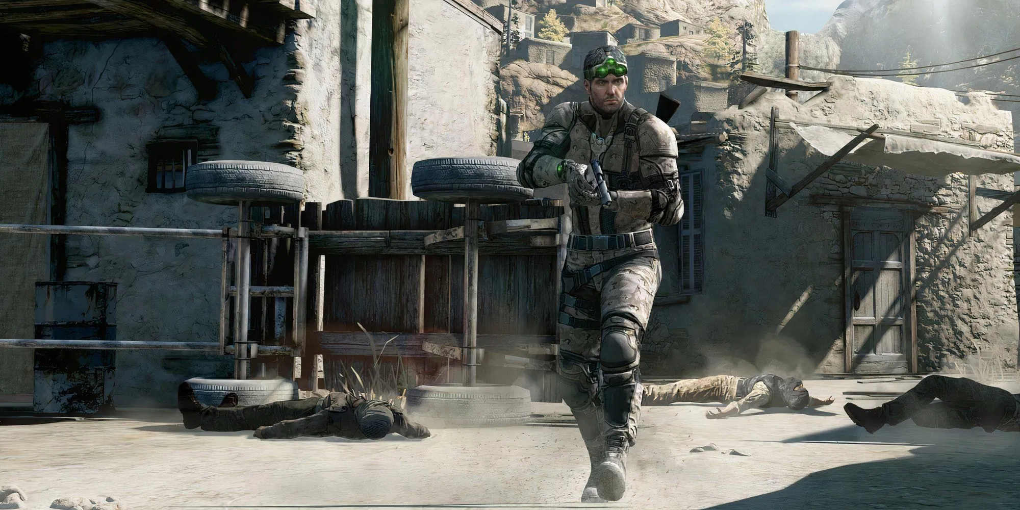 Sam Fisher hành động lén lút trong game Splinter Cell Blacklist