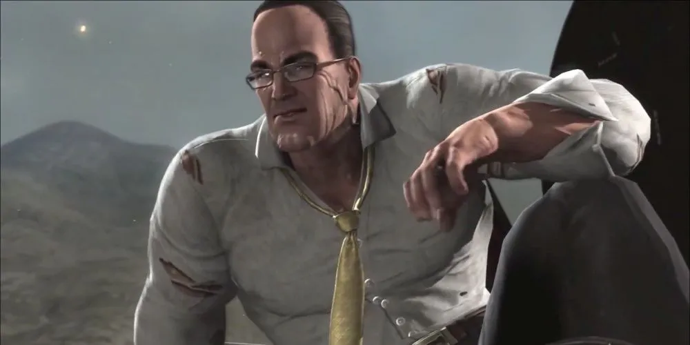 Senator Armstrong ngồi, biểu tượng boss cuối khó nhằn trong Metal Gear Rising Revengeance