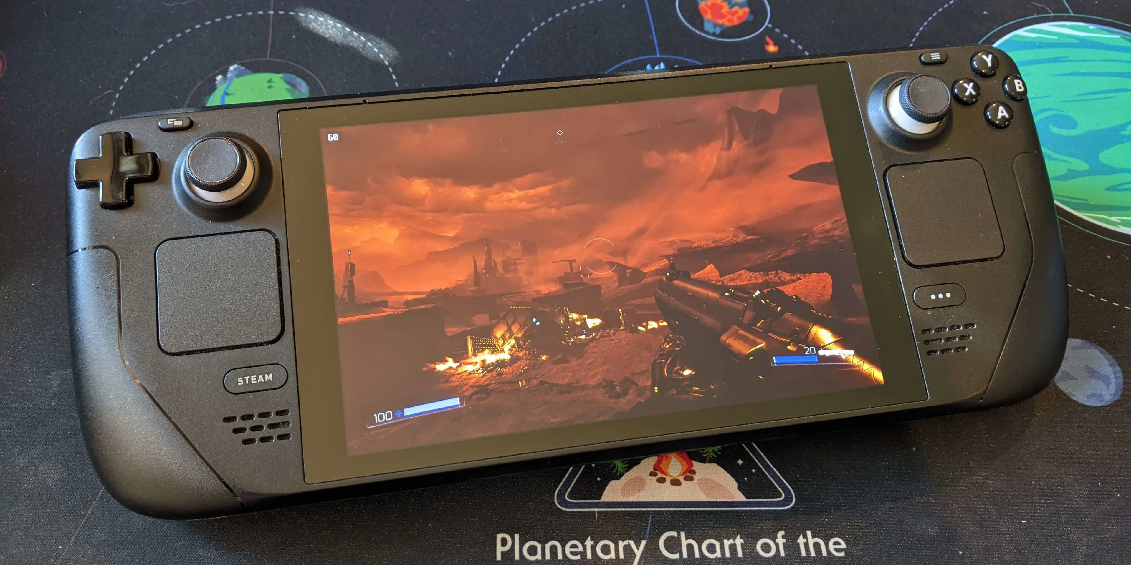 Steam Deck chạy game DOOM (2016)