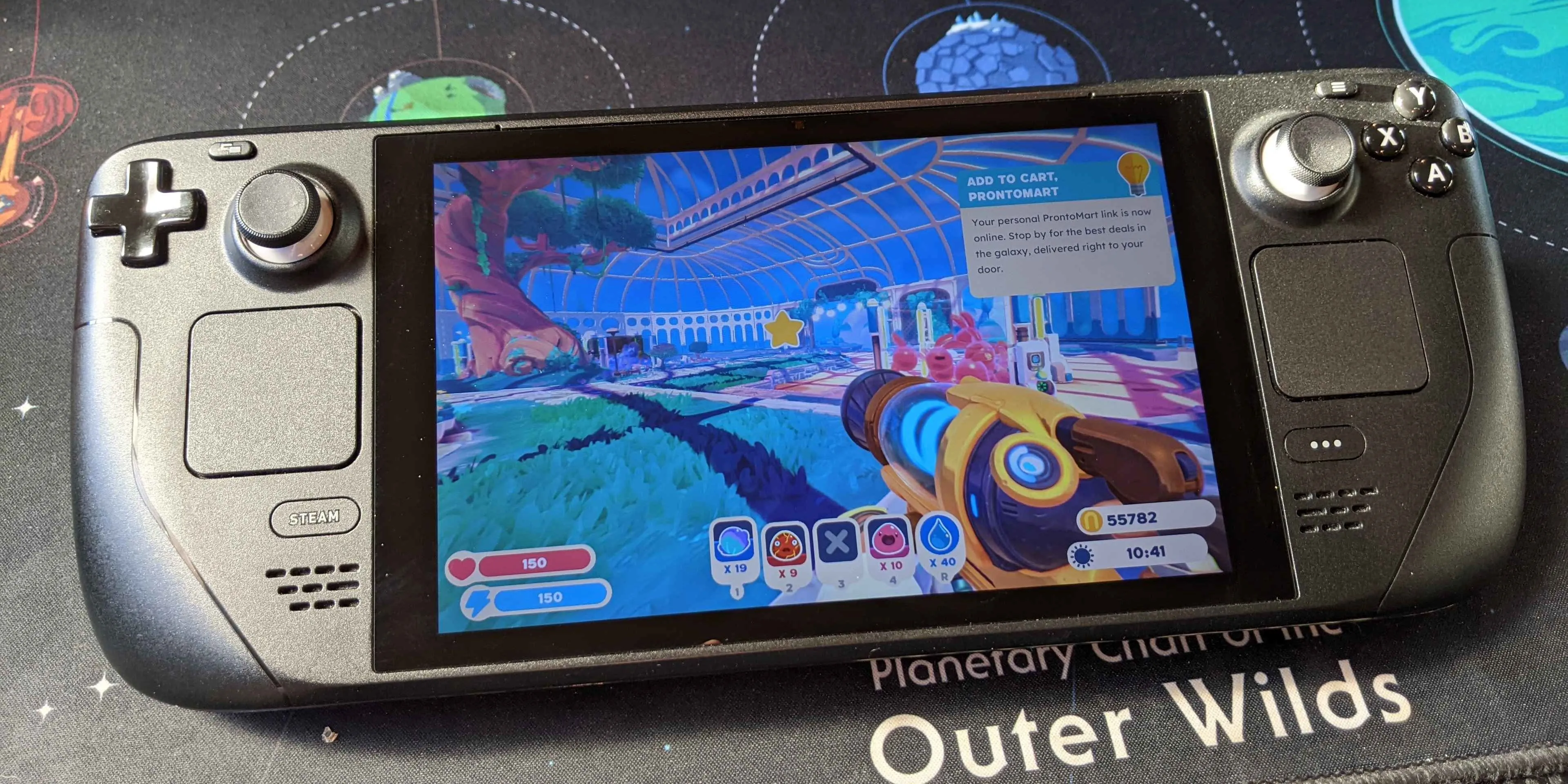 Steam Deck chạy game Slime Rancher 2