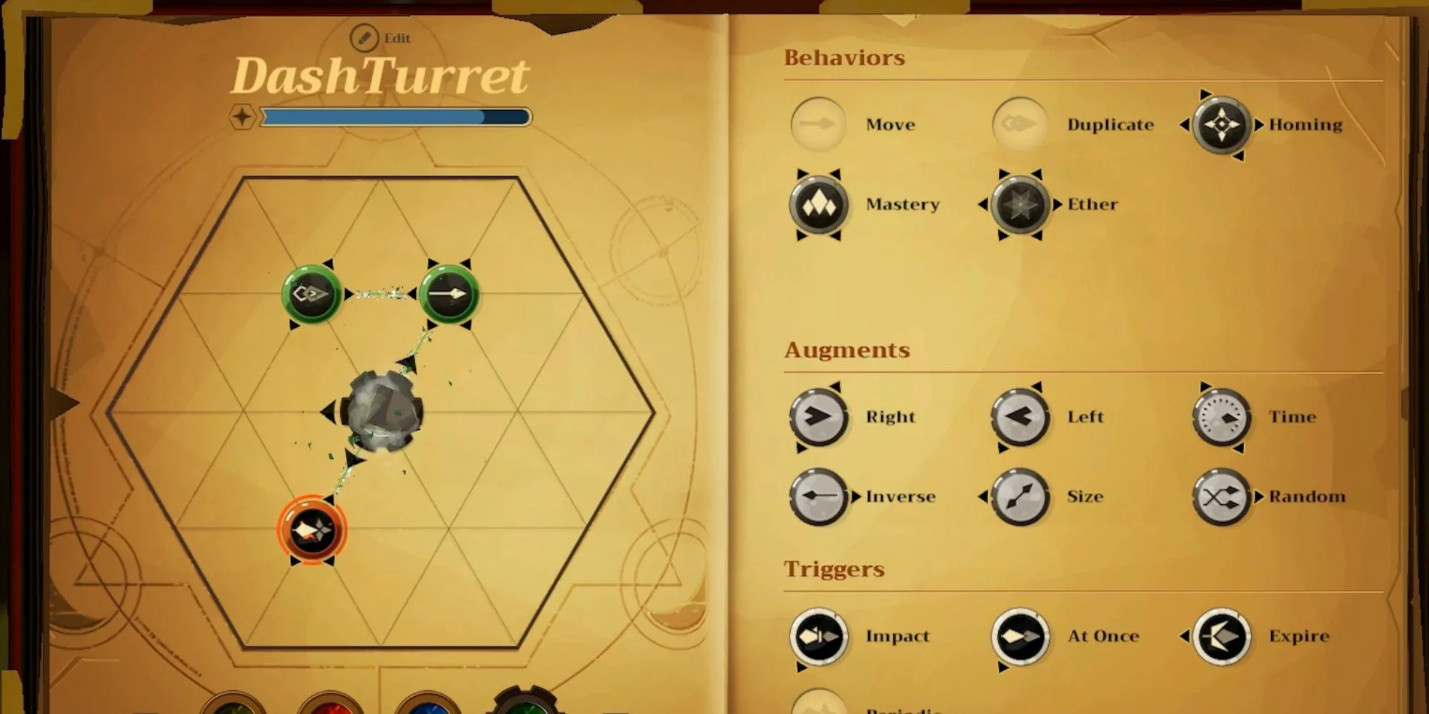 Sử dụng rune để tạo phép trong Mages of Mystralia.