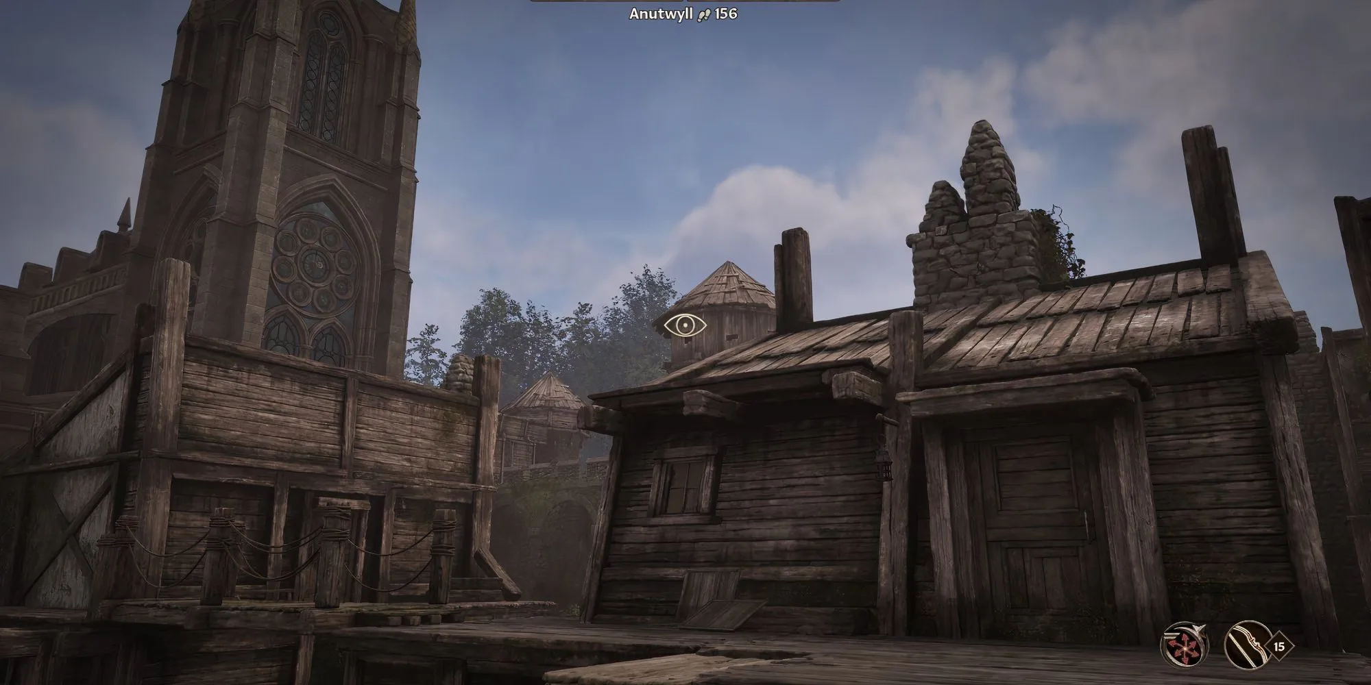 Toàn cảnh khu ổ chuột Skooma Den ở Bravil trong Oblivion Remastered
