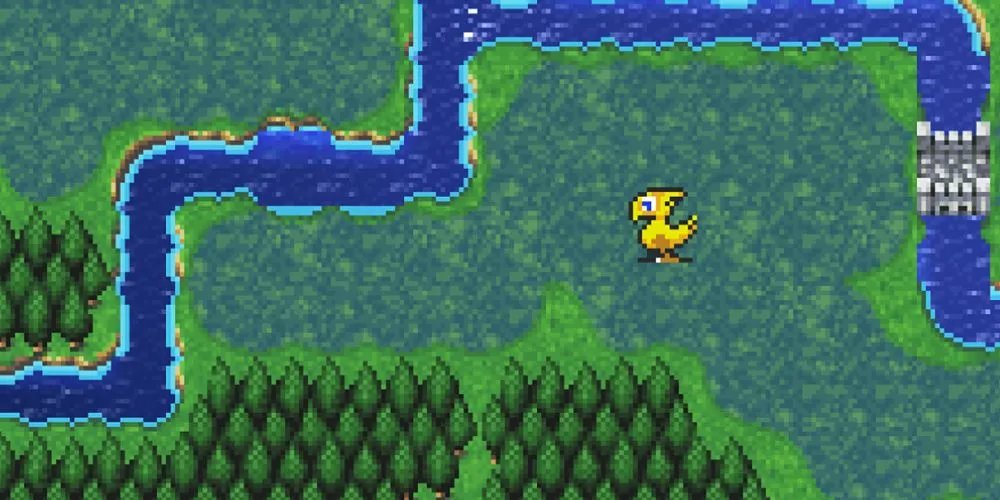 Chocobo dễ thương trong game Final Fantasy 2 Pixel Remaster