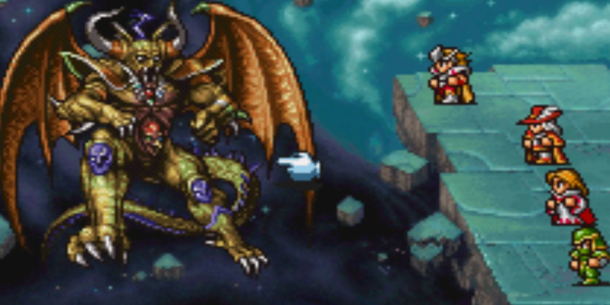 Trận đấu trùm Chaos trong Final Fantasy 1 Pixel Remaster