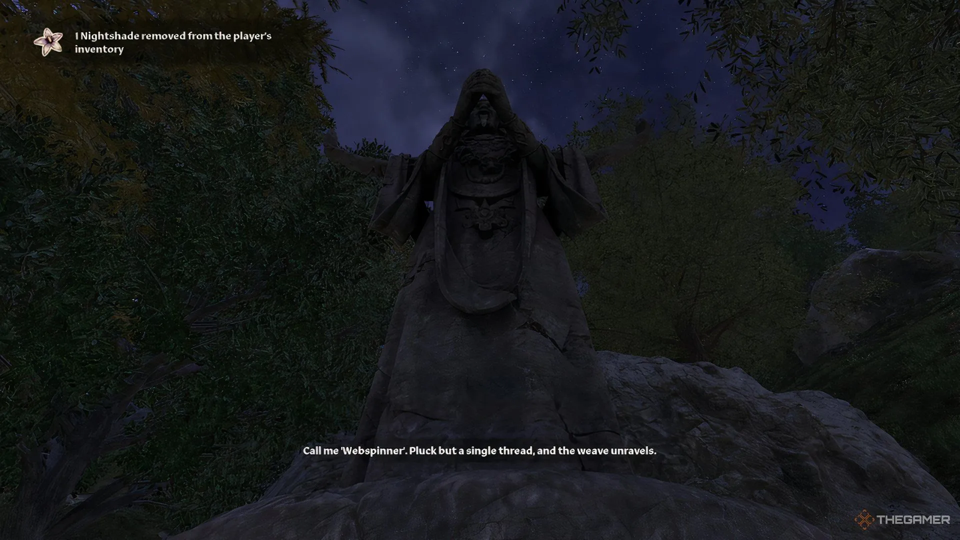 Bắt đầu nhiệm vụ của Mephala trong The Elder Scrolls IV Oblivion Remastered