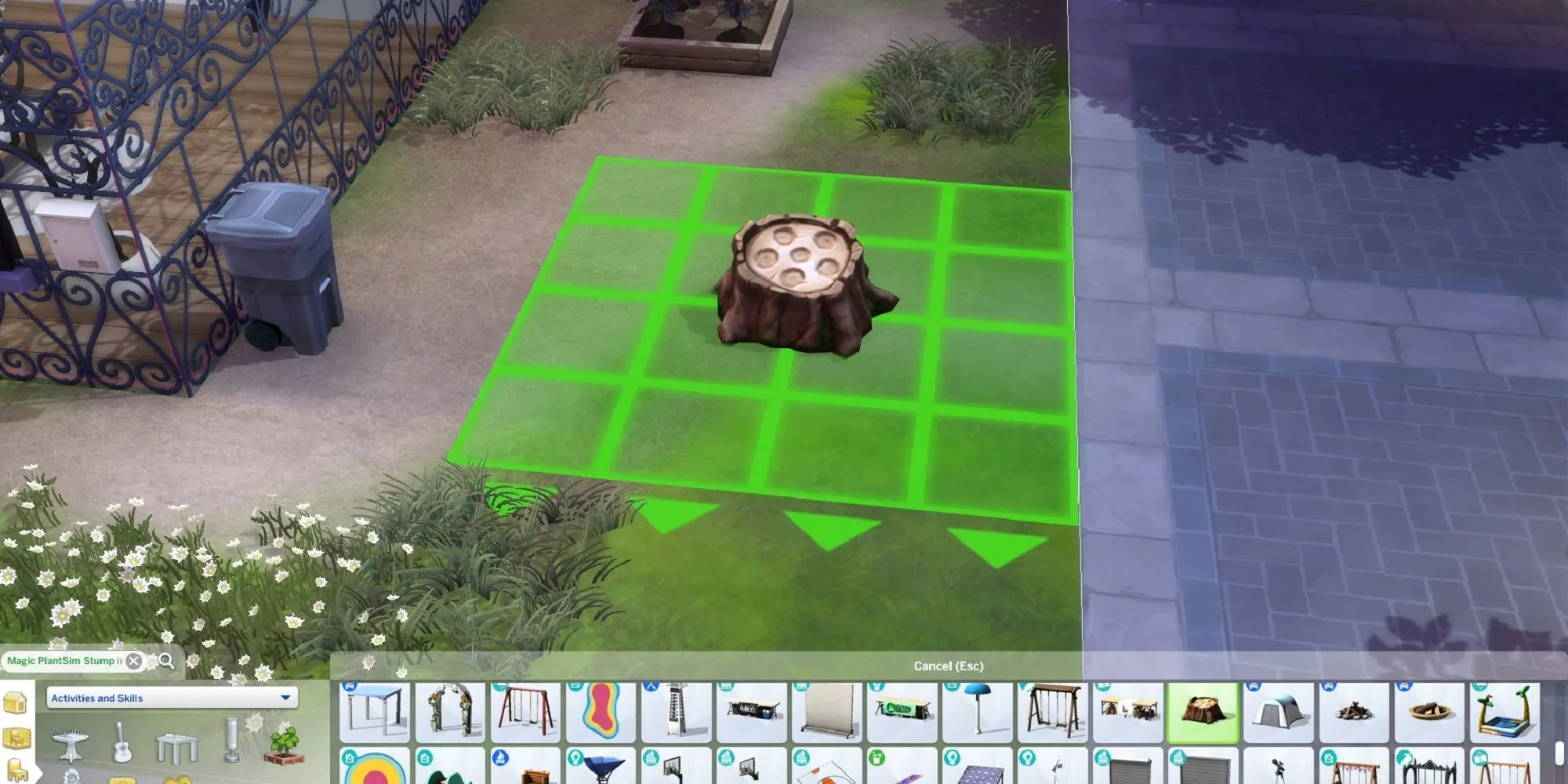 Bục Ma thuật PlantSim (Magic PlantSim Stump) và đậu thần trong nhiệm vụ PlantSims của The Sims 4 Nature's Calling
