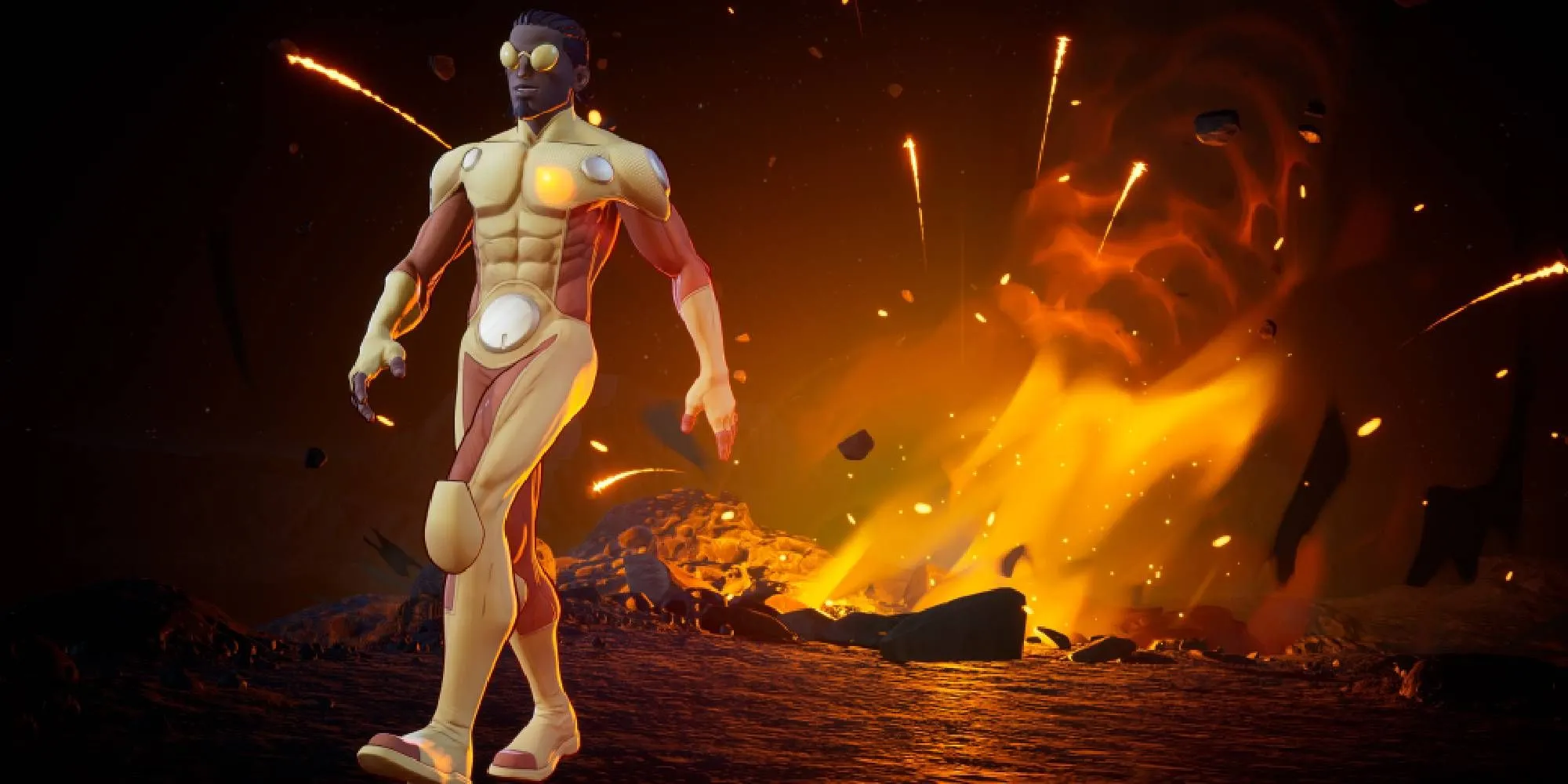 Bulletproof trong phân cảnh cháy nổ ấn tượng của game Invincible Vs
