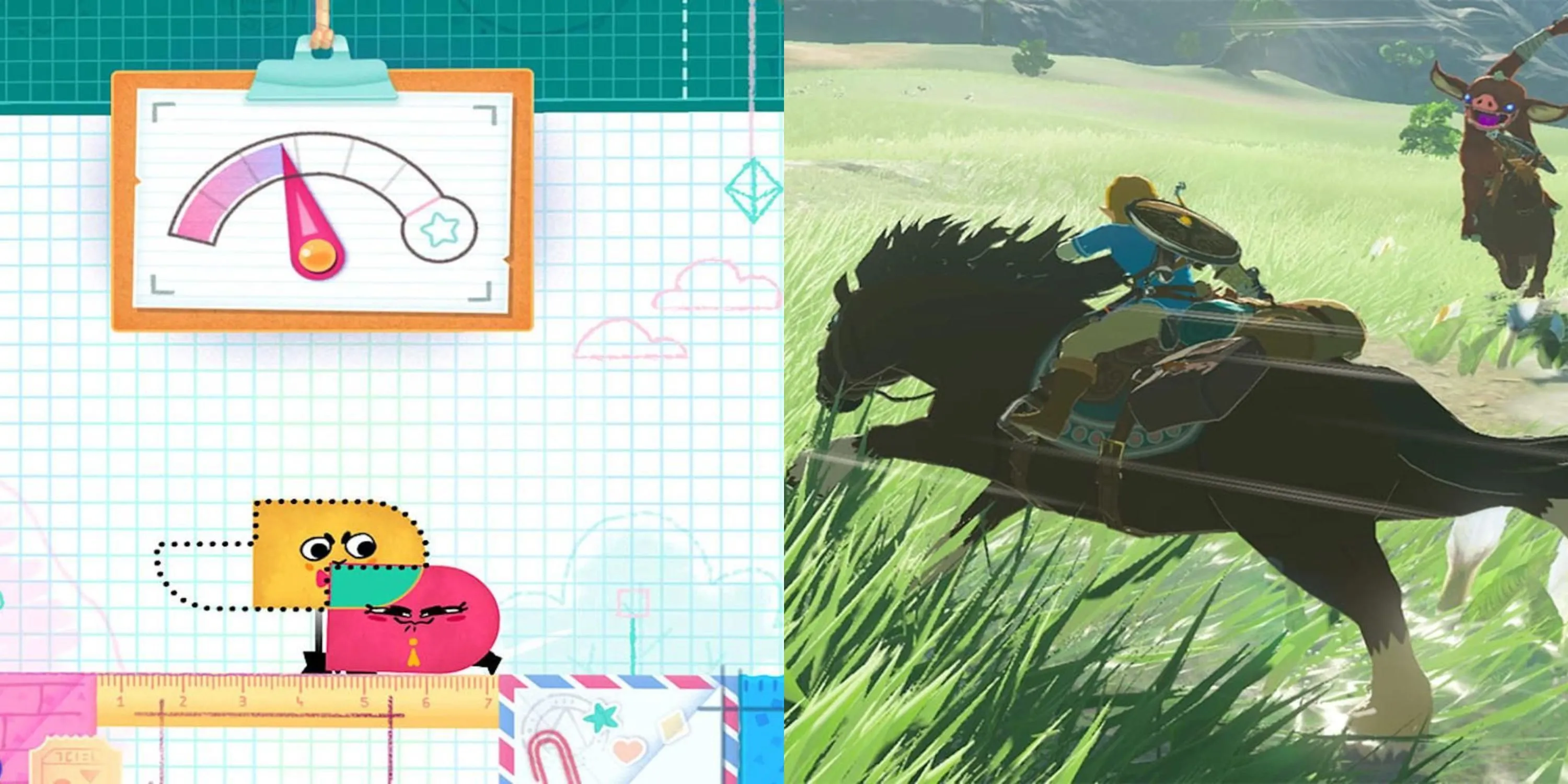 Các tựa game đình đám của Nintendo Switch như The Legend of Zelda Breath of the Wild và Snipperclips