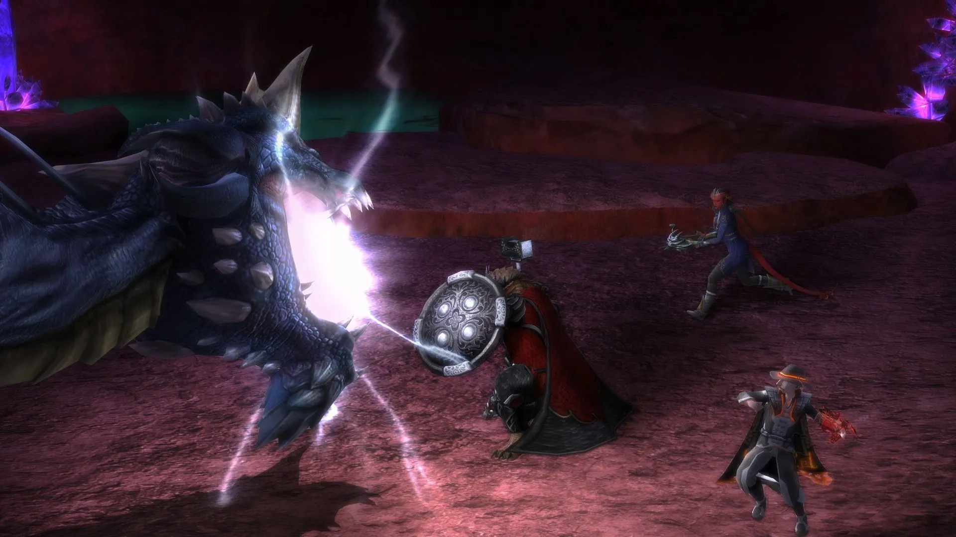 Cảnh quan hùng vĩ và nhân vật trong Dungeons &amp; Dragons Online