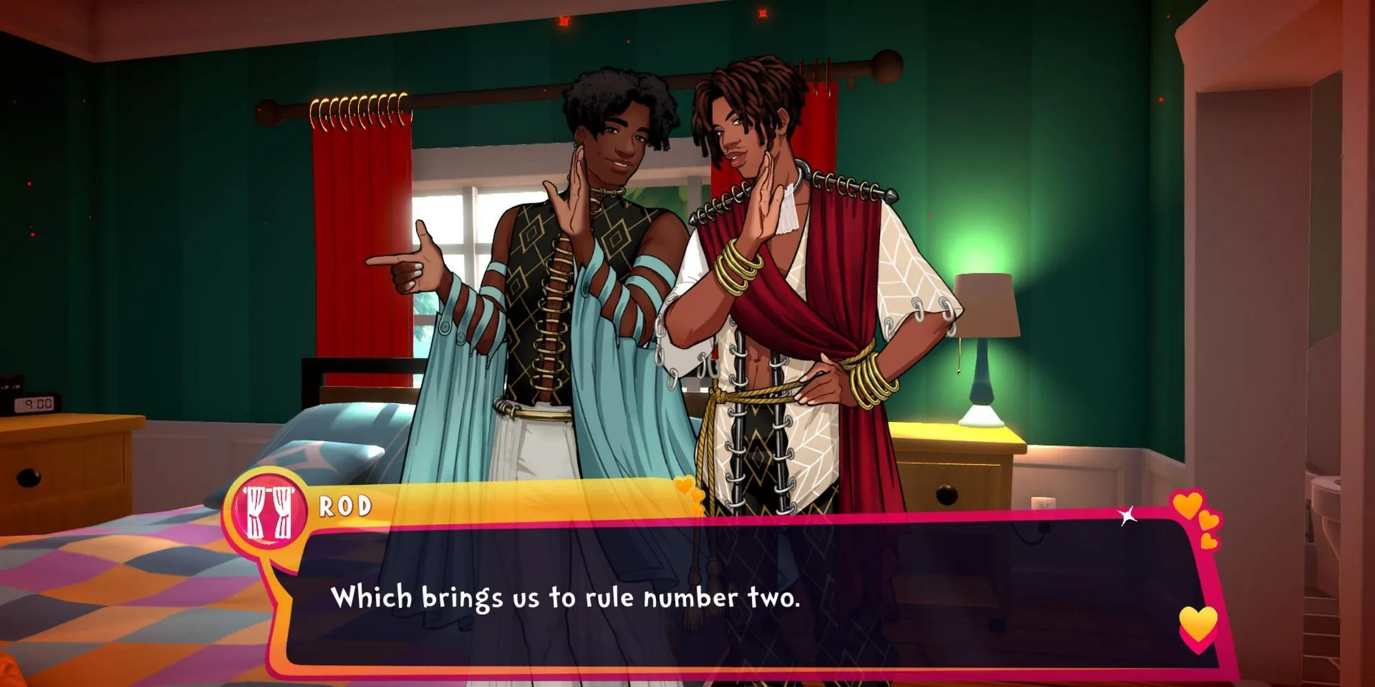Curt và Rod, cặp rèm cửa với cốt truyện bí ẩn trong game Date Everything