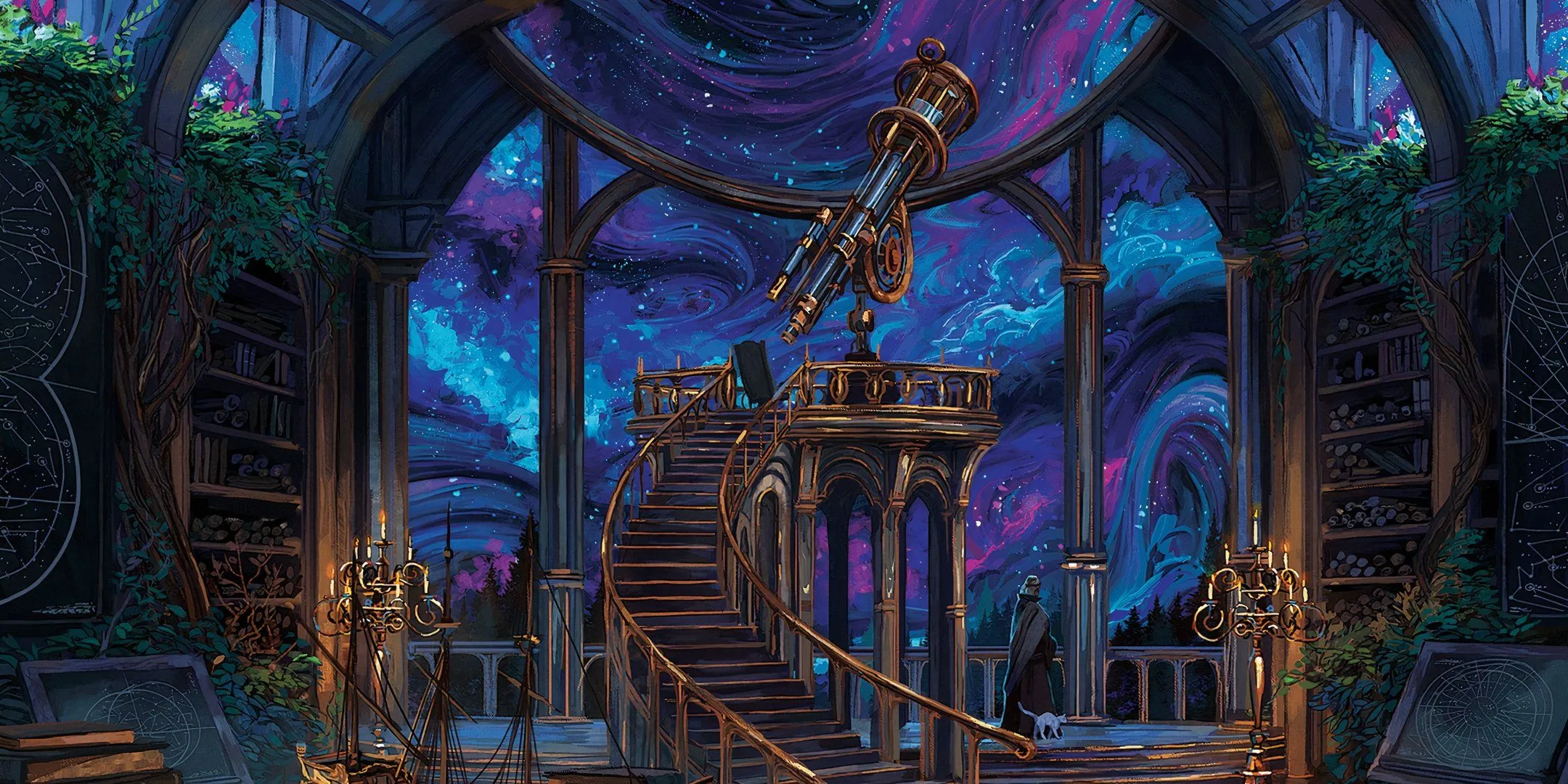 Đài thiên văn không gian Astral từ Spelljammer, liên quan đến ảo ảnh lập trình trong D&amp;D.