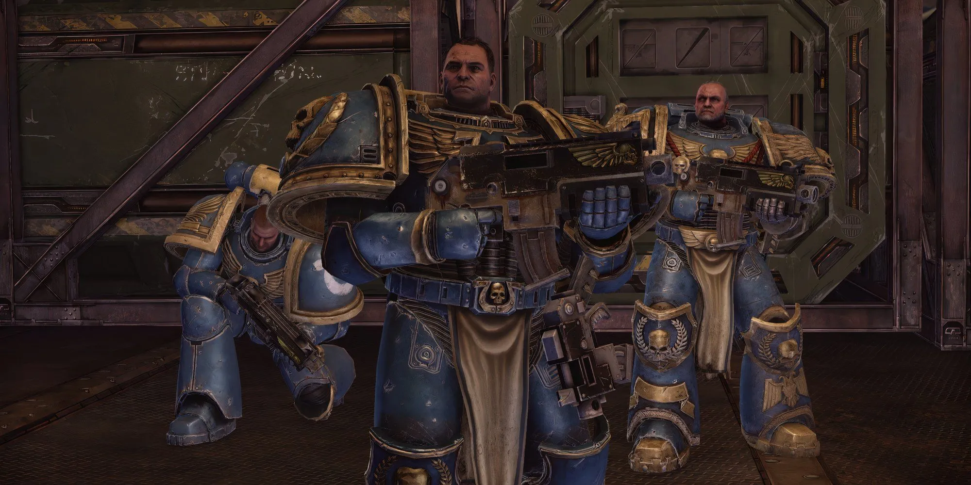 Đại Úy Titus và đồng đội trên Forge World Graia trong Warhammer 40,000 Space Marine Master Crafted Edition