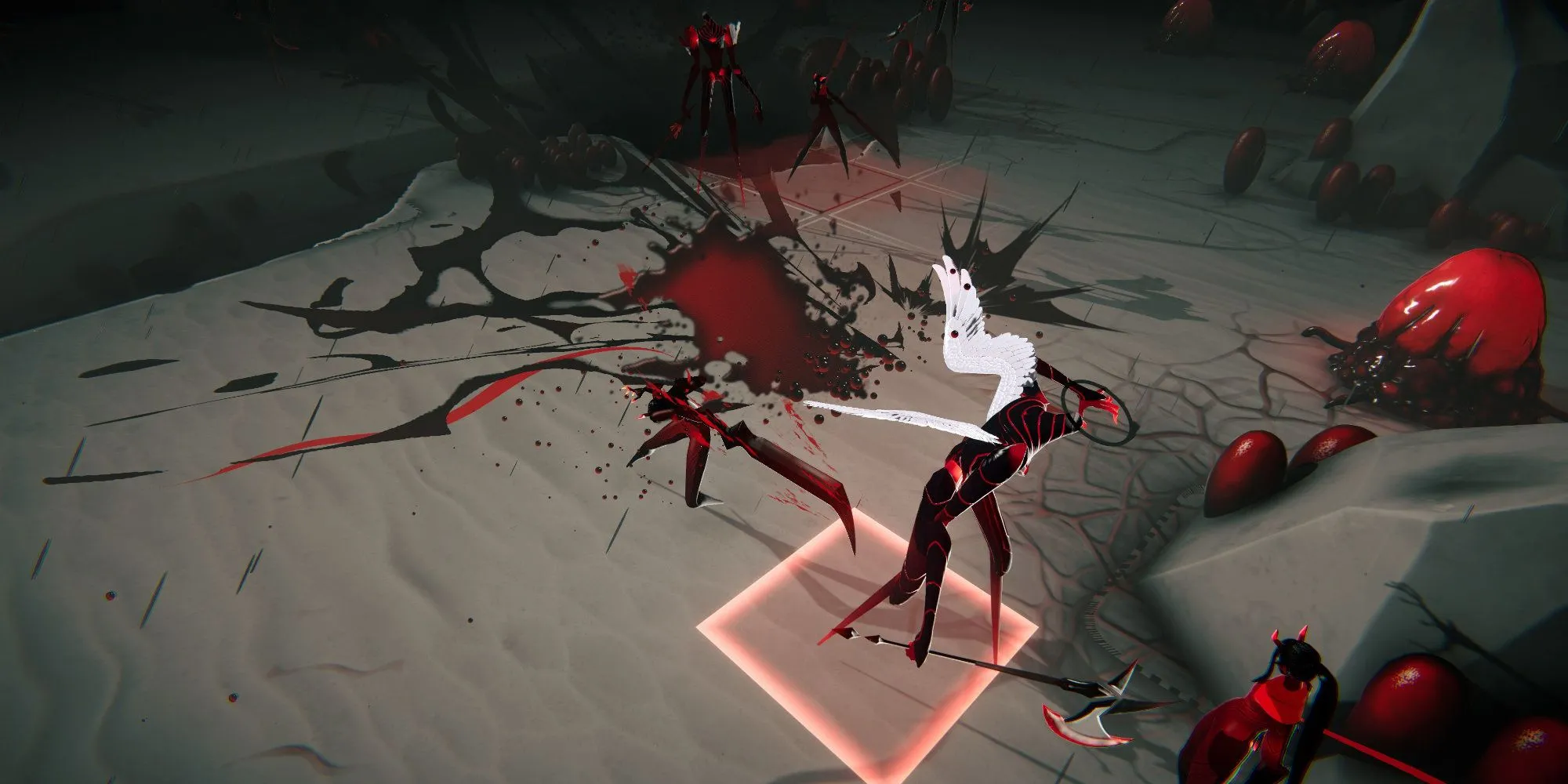 Ex Sanguis: Cảnh nhân vật sử dụng kỹ năng tấn công trong game chiến thuật roguelite